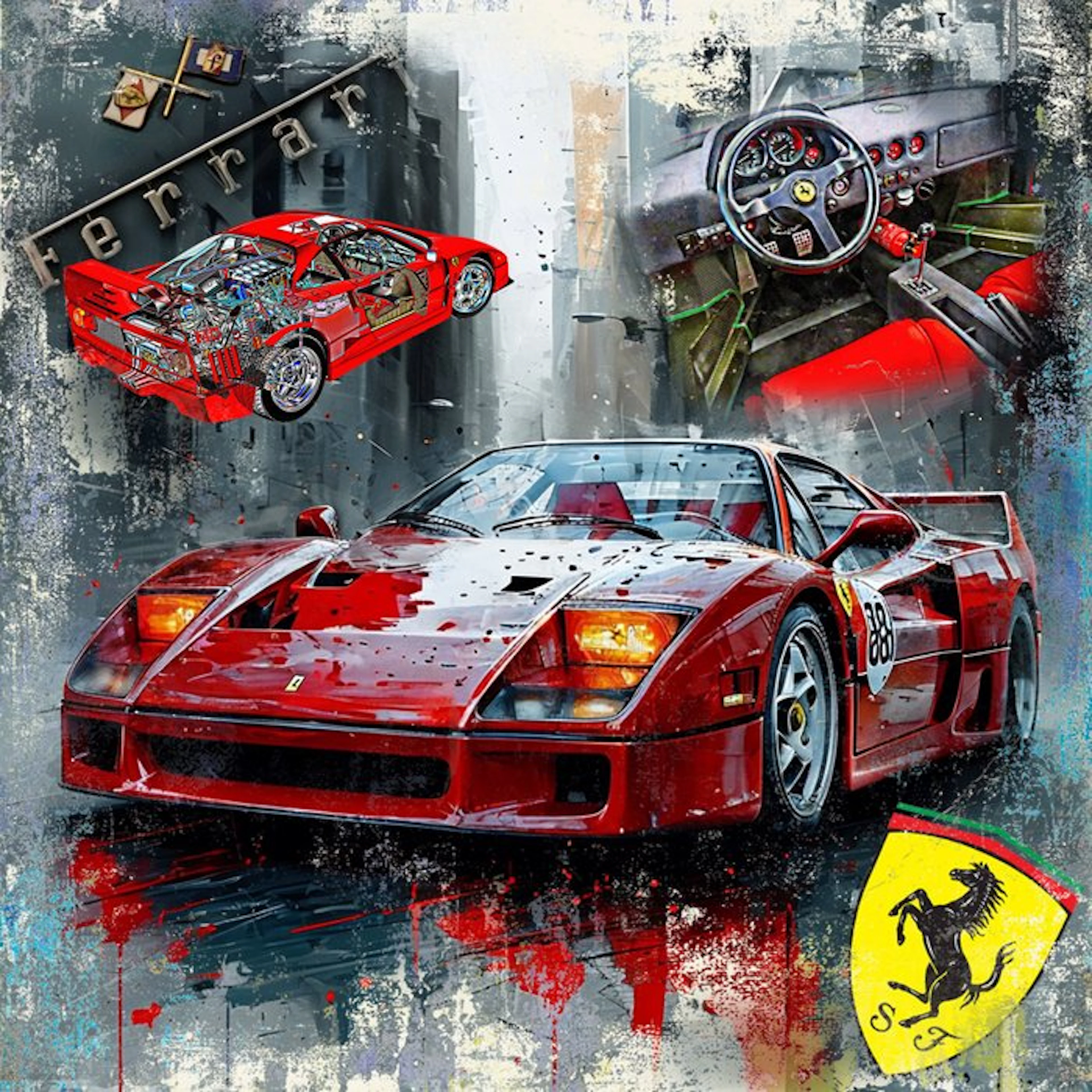 Luc Best - " Ferrari F40"