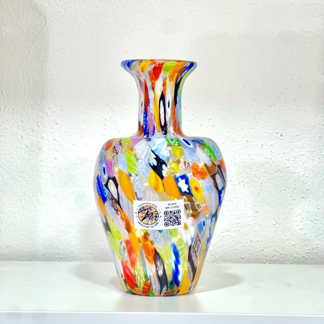 Vase - Murano glass - Murrine Millefiori