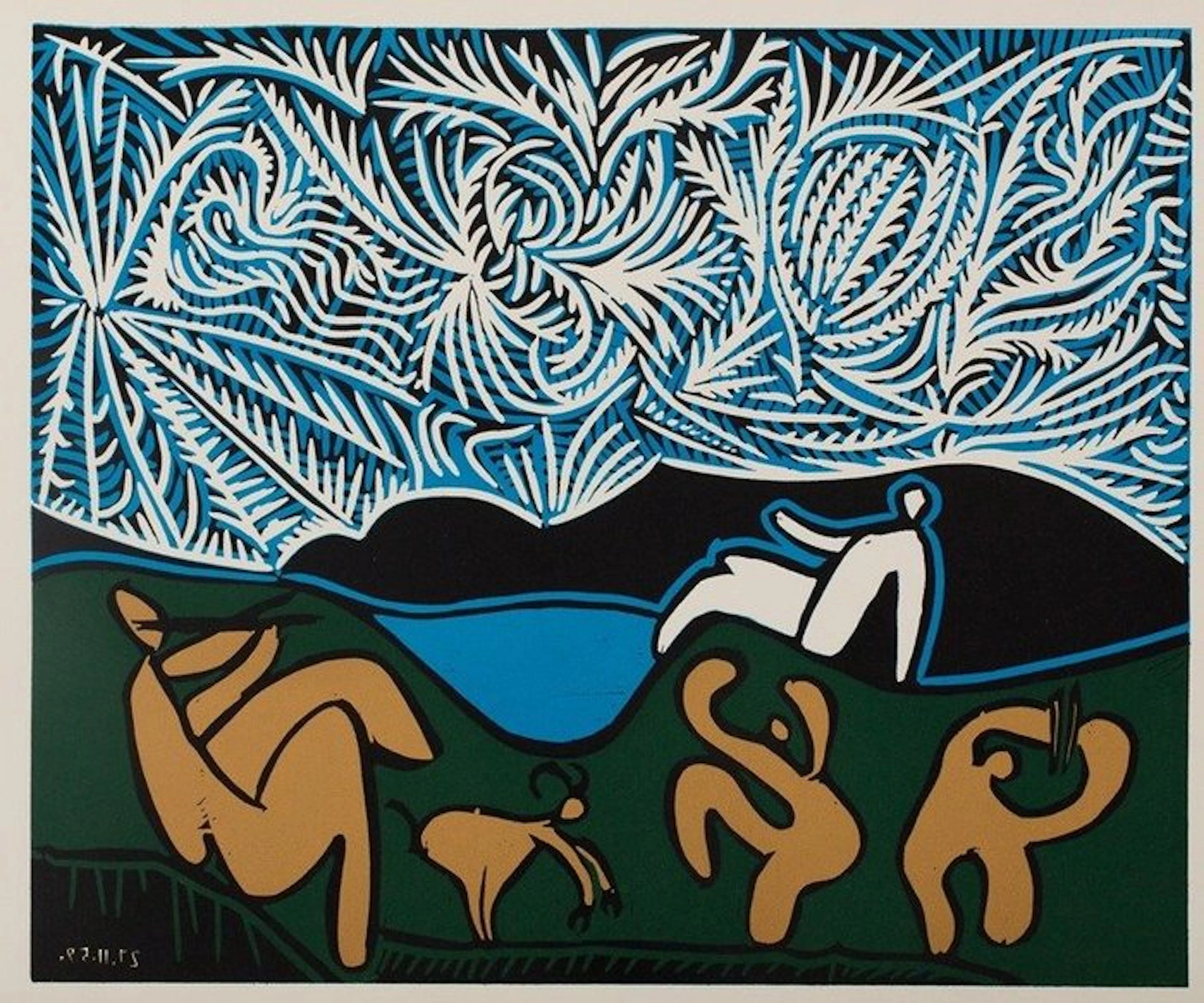 Pablo Picasso (1881-1973) - Bacchanale : Danse sous les étoiles