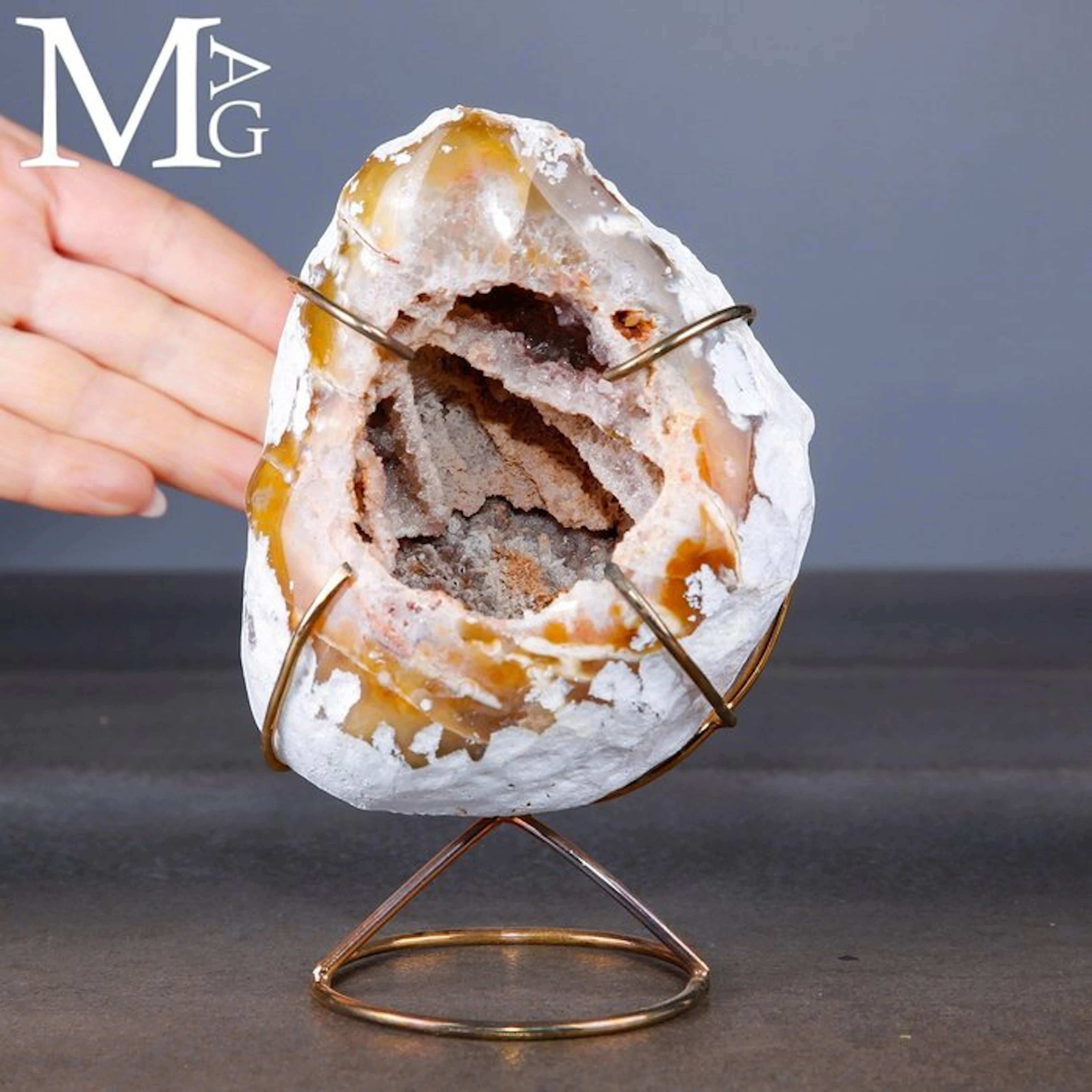 Natural Mineral Geode with Wonderful Inner...