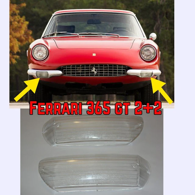 Ferrari 365 GT 2+2 (Queen Mary) Indicator Lenses (2) - Ferrari - (New
