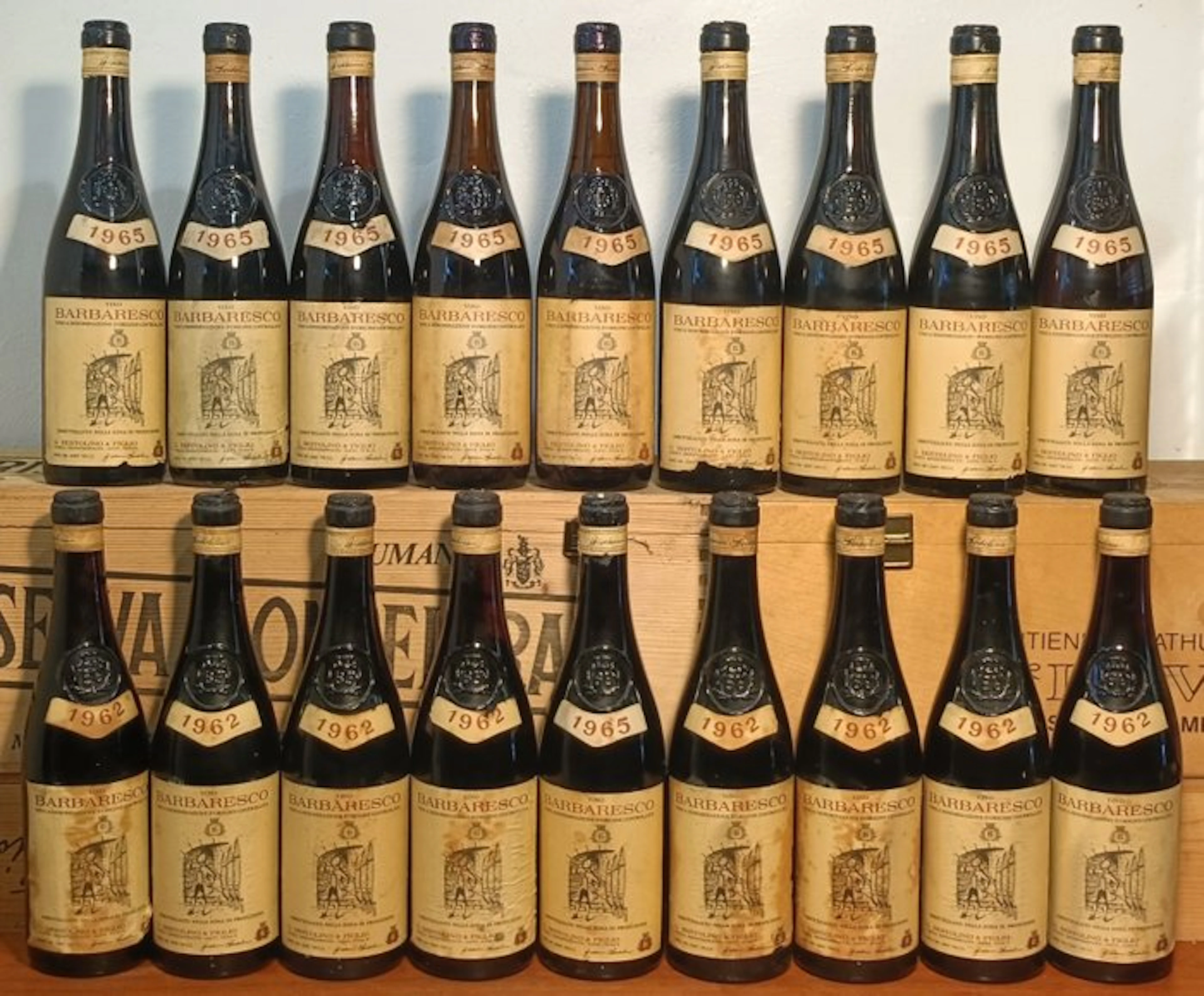 1962 x8 & 1965 x10 Bertolino - Barbaresco - 18 Bottles (0.75L)