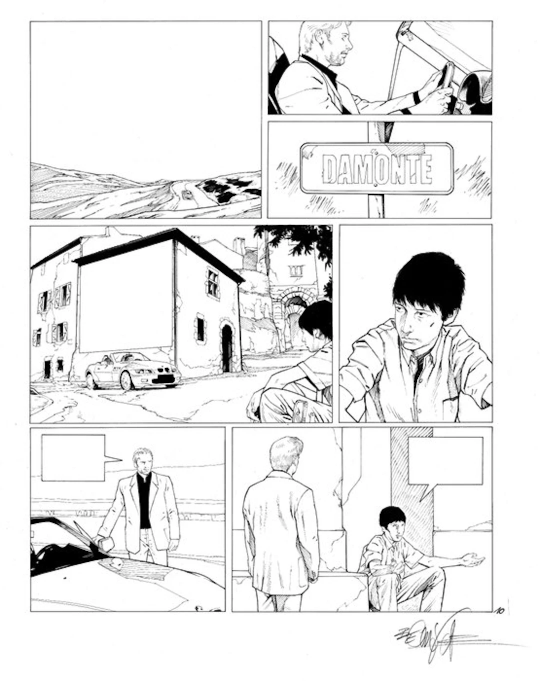 Christophe BEC - 1 Original drawing - Le temps des loups...