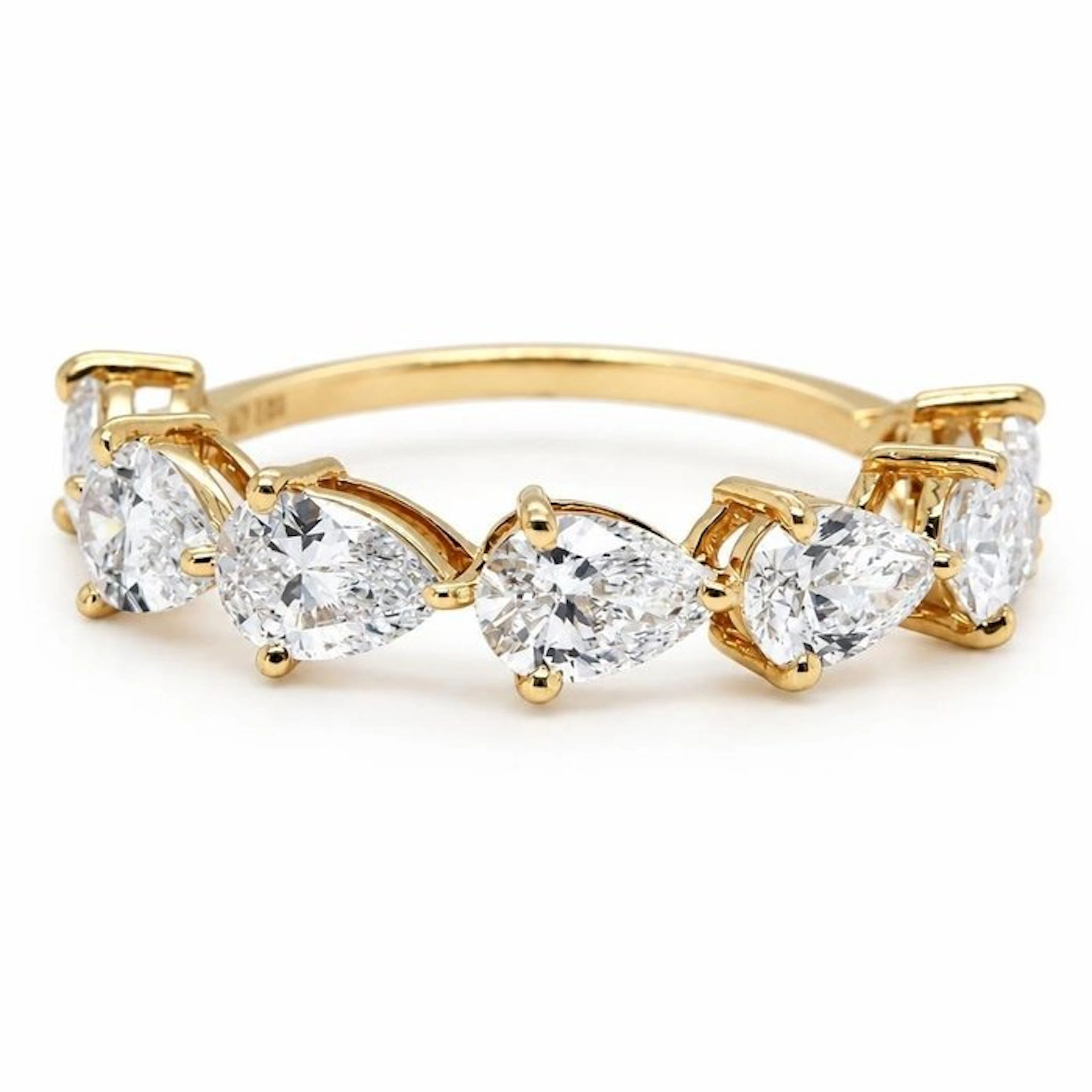 No reserve price - Ring - 14 kt. Yellow gold - 2.23ct. tw. Diamond (Lab-grown)