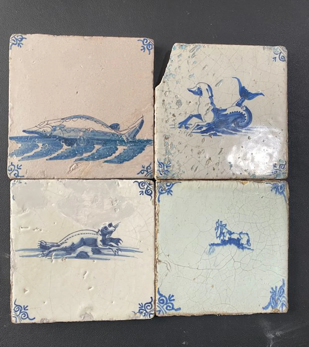 Tile (4) - Animal motifs - 1650-1700 - Animal motifs