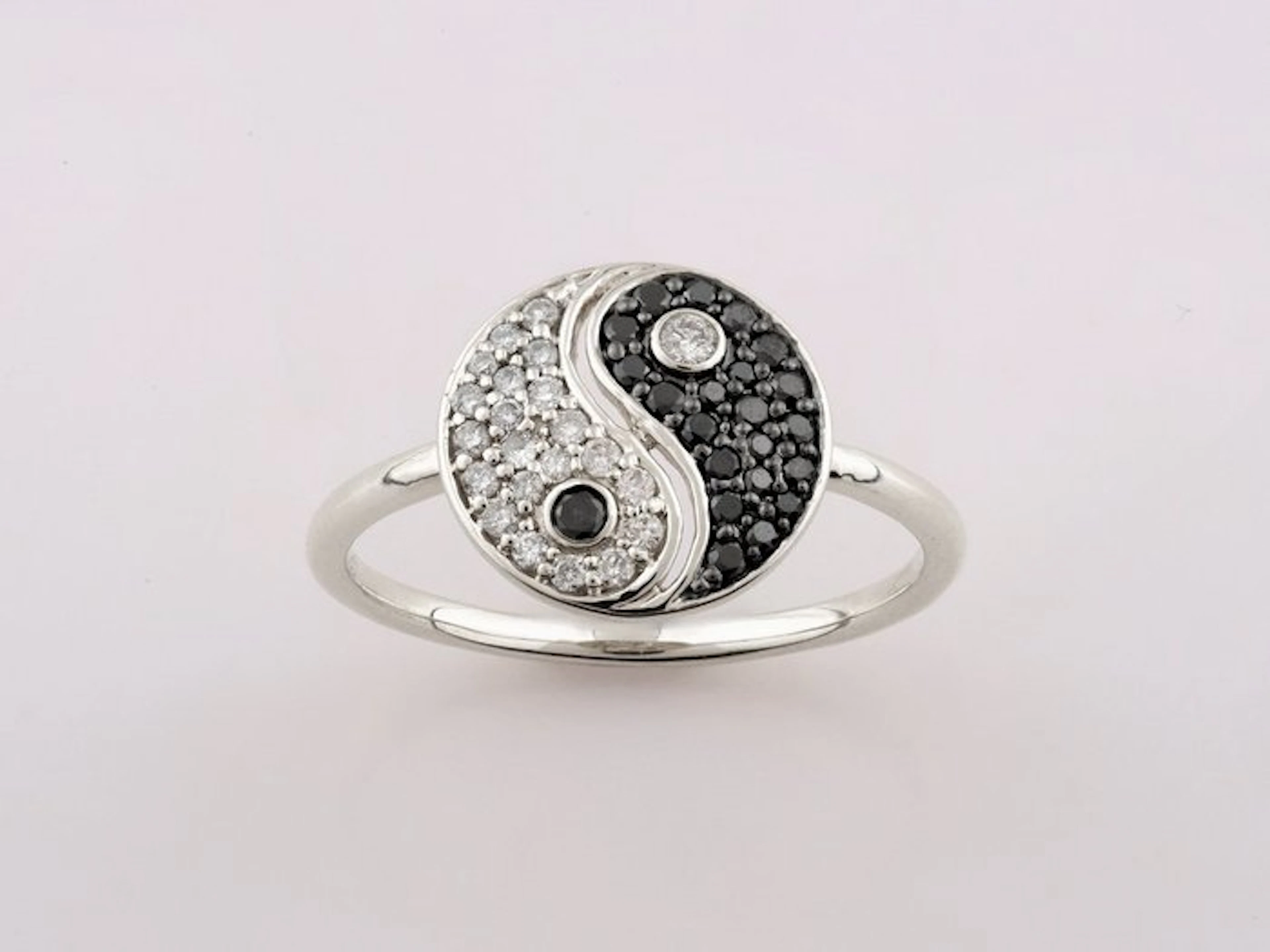 Ring - 14 kt. White gold - 0.30ct. tw. Diamond (Natural)
