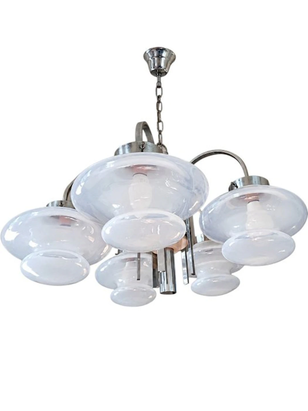Chandelier - Glass, Chrome