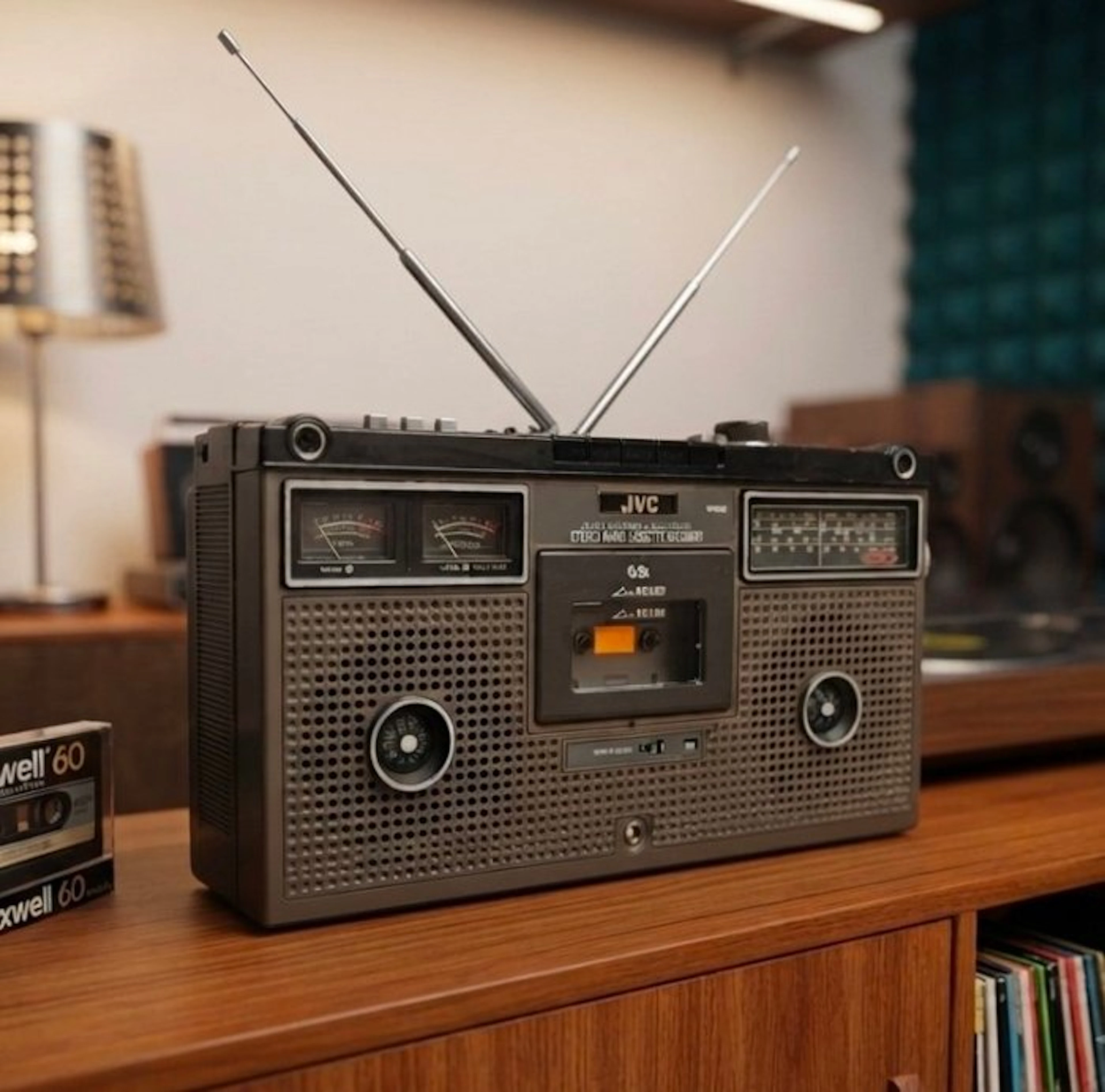 JVC - 9475LS Portable Stereo Radio Cassette recorder-player