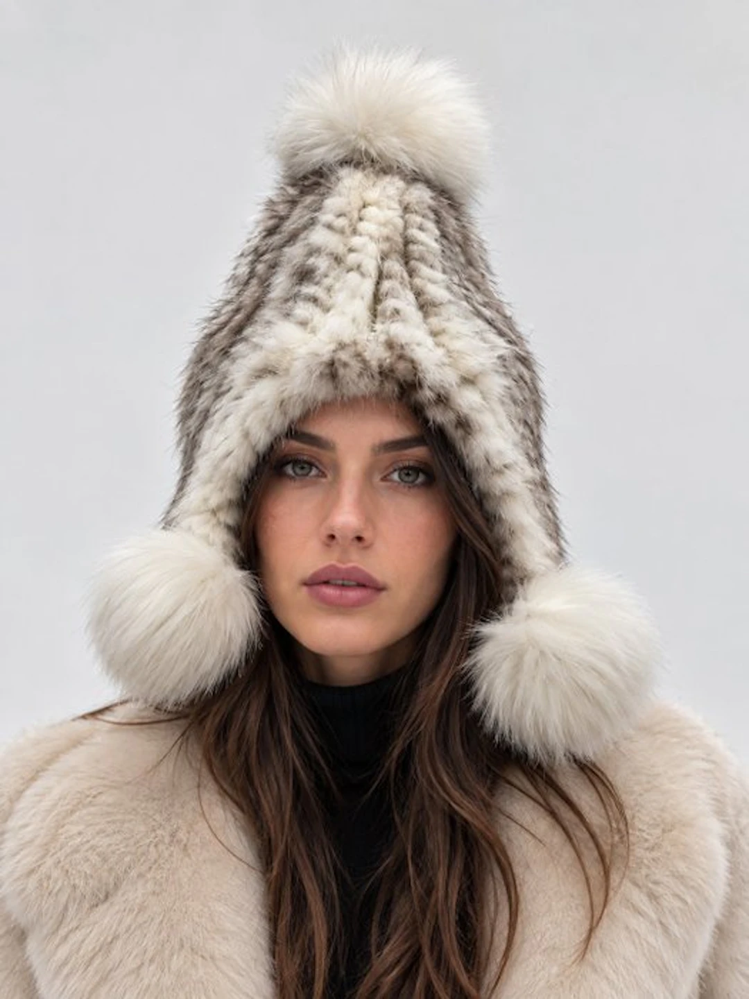 Artisan Furrier - Hat (1) - Mink, Frosted fox