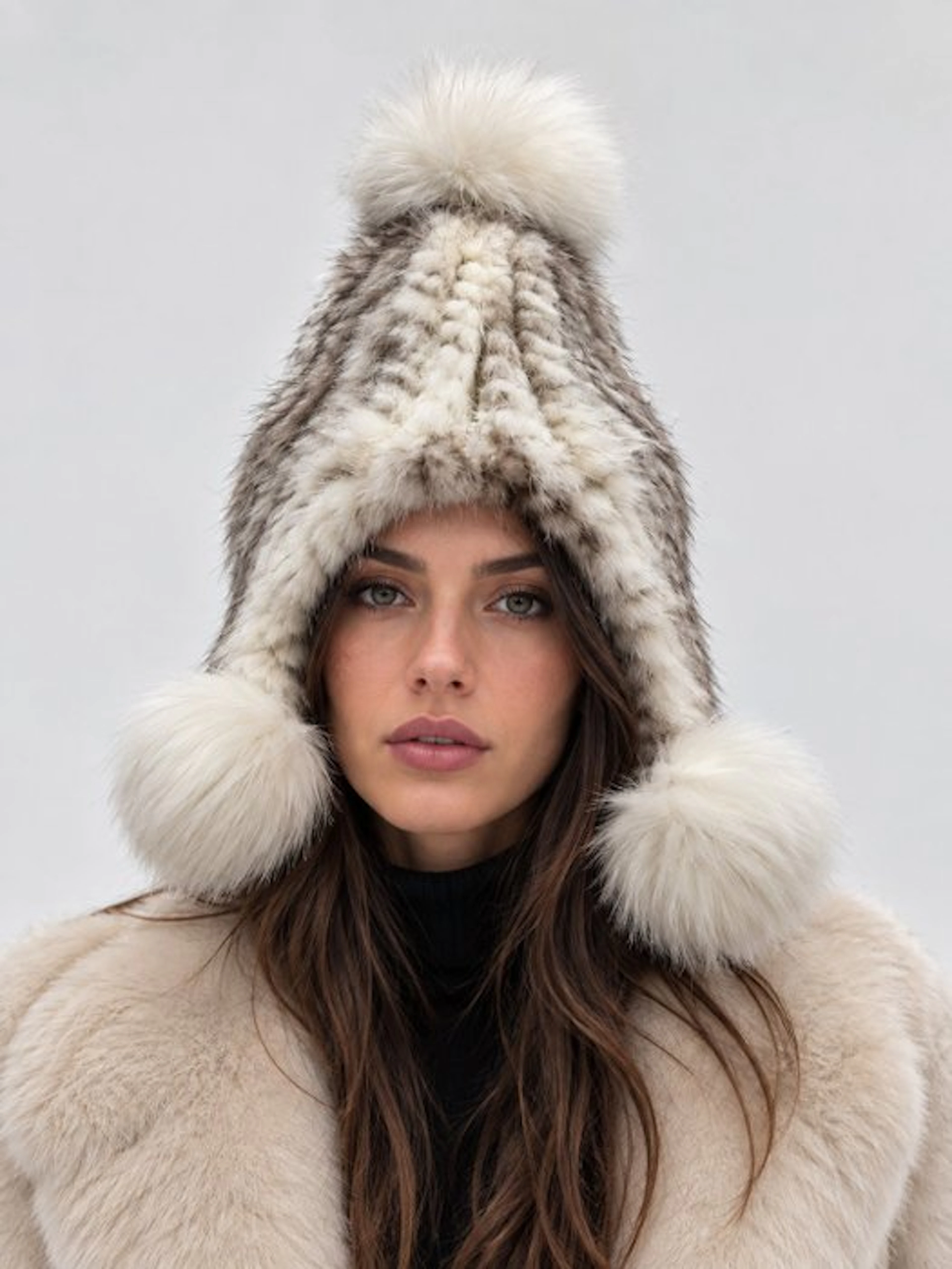 Artisan Furrier - Hat (1) - Mink, Frosted fox