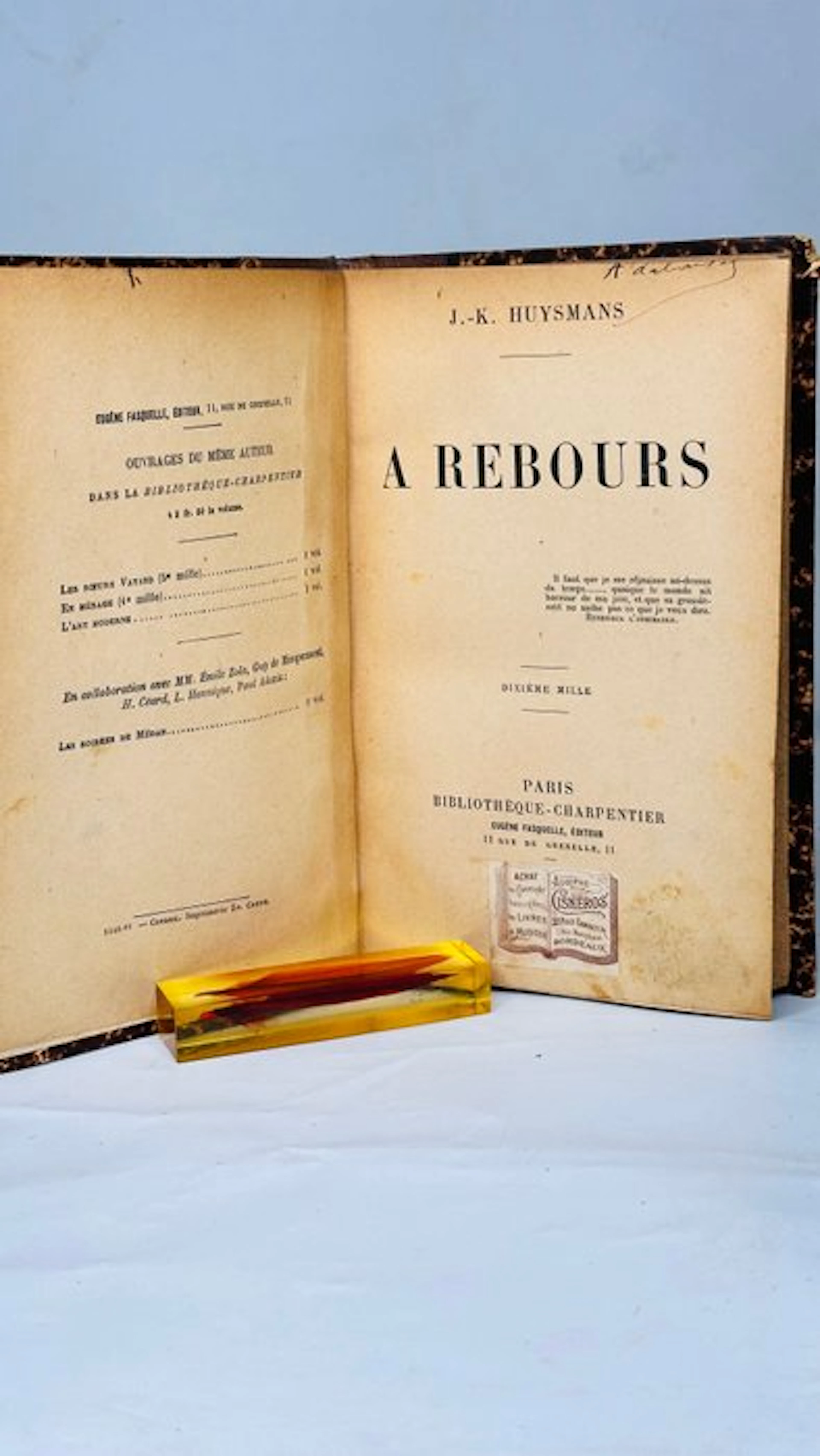 J.-K. Huysmans - A REBOURS - 1884