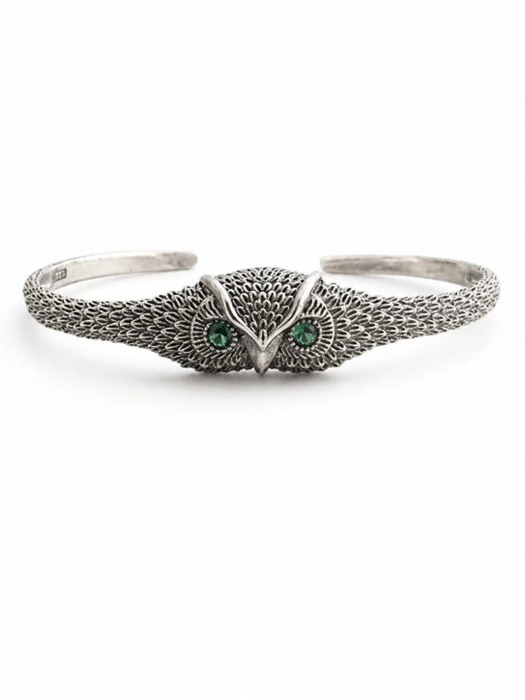 No reserve price - Bracelet Silver - Owl Cuff Bracelet