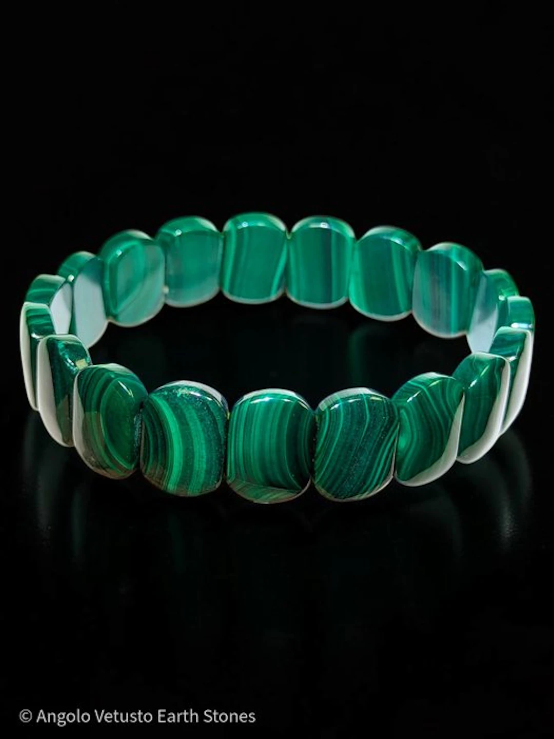 174.75 ct - AAA Top Quality Natural Malachite Bracelet