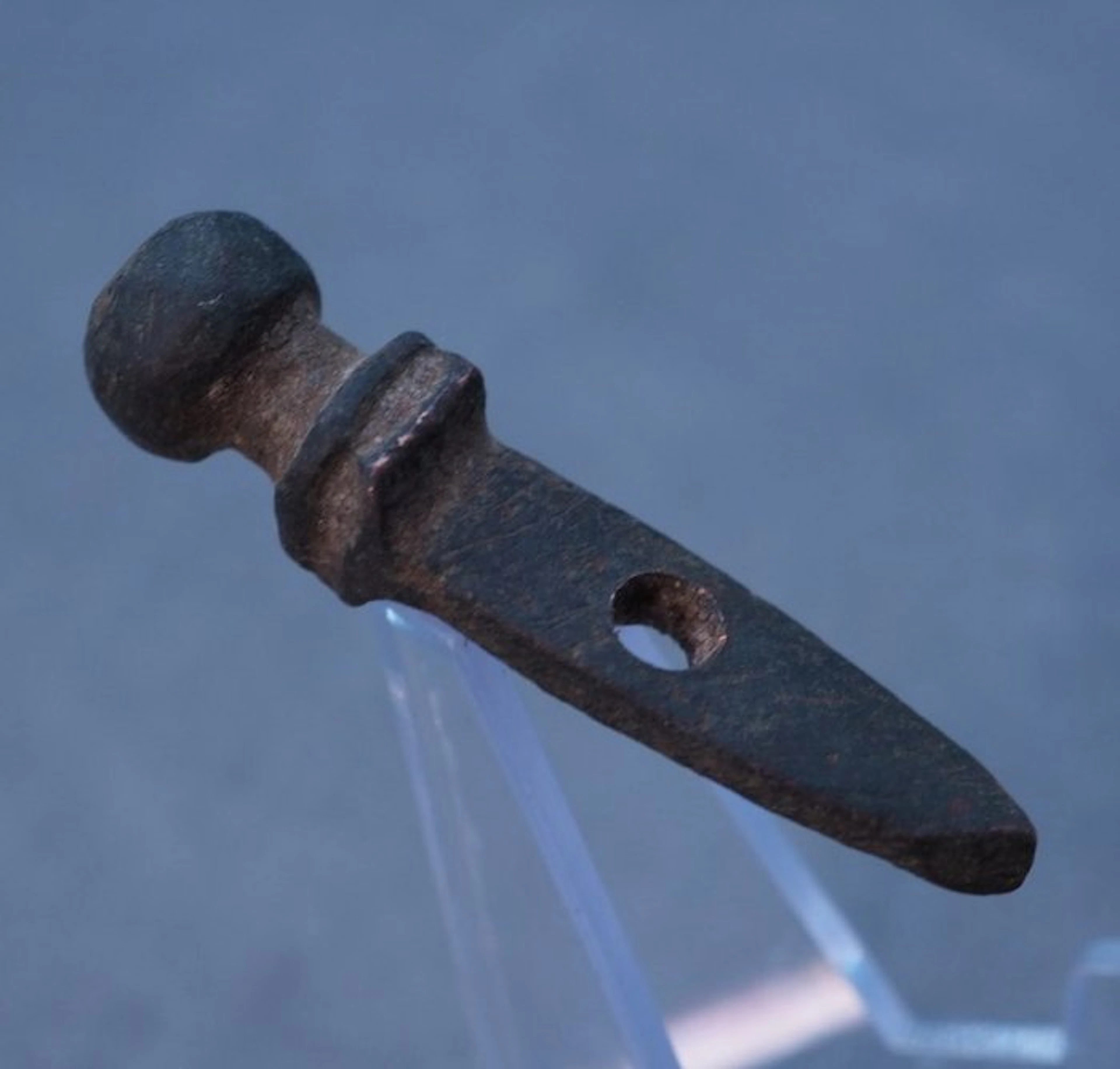 Ancient Roman Bronze legionary pendant gladius amulet - 32 mm (No