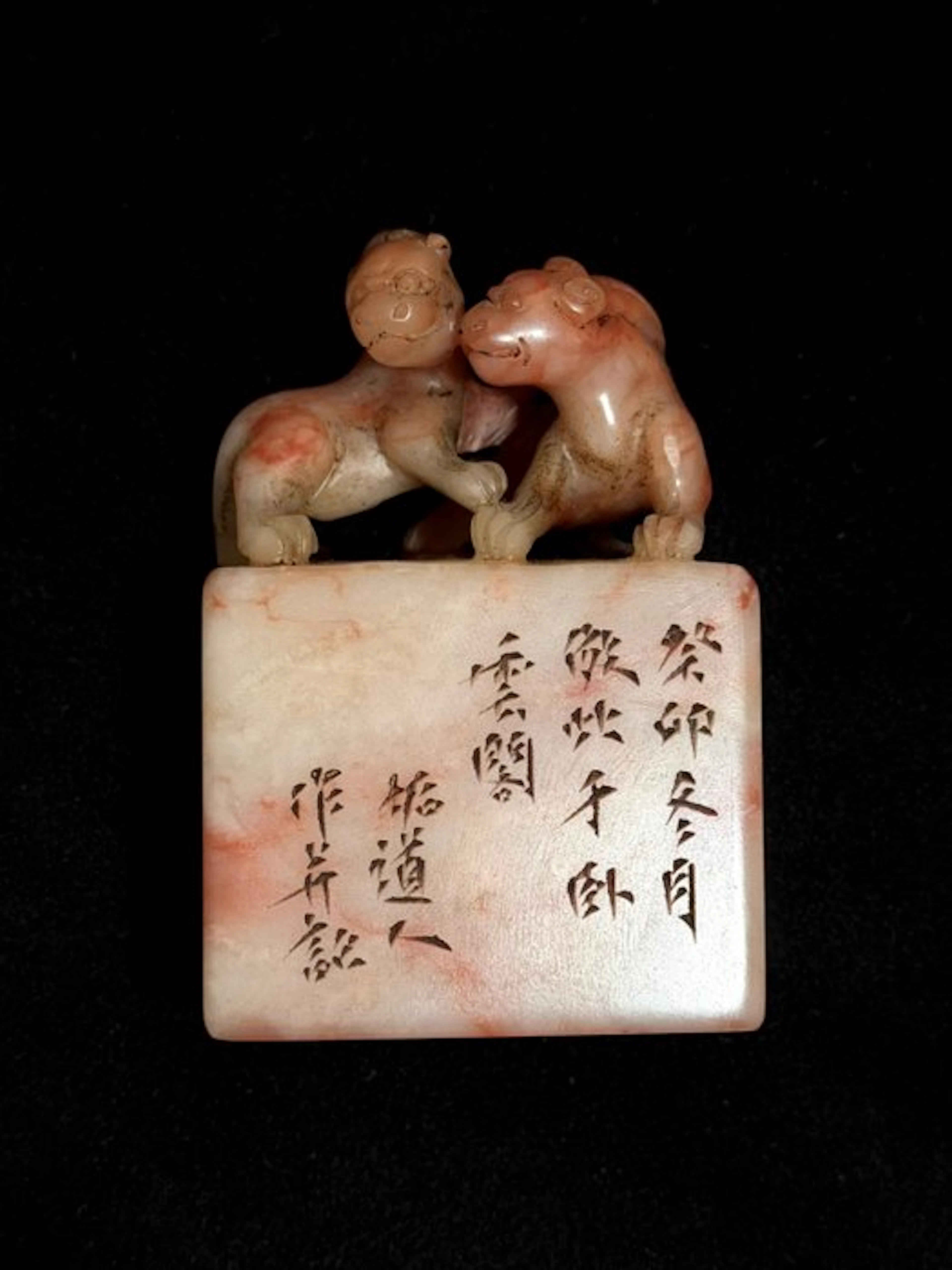 Seal with artist mark, large size! - Soapstone - China - 20th century