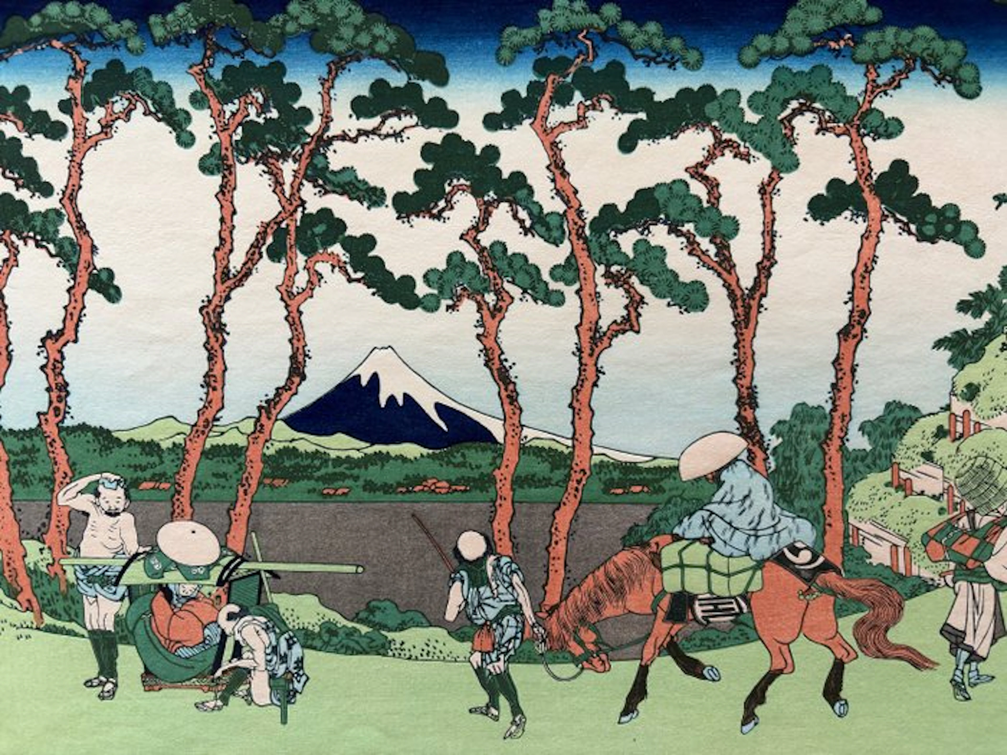 Hodogaya Along the Tōkaidō - "Thirty-six Views of Mount...