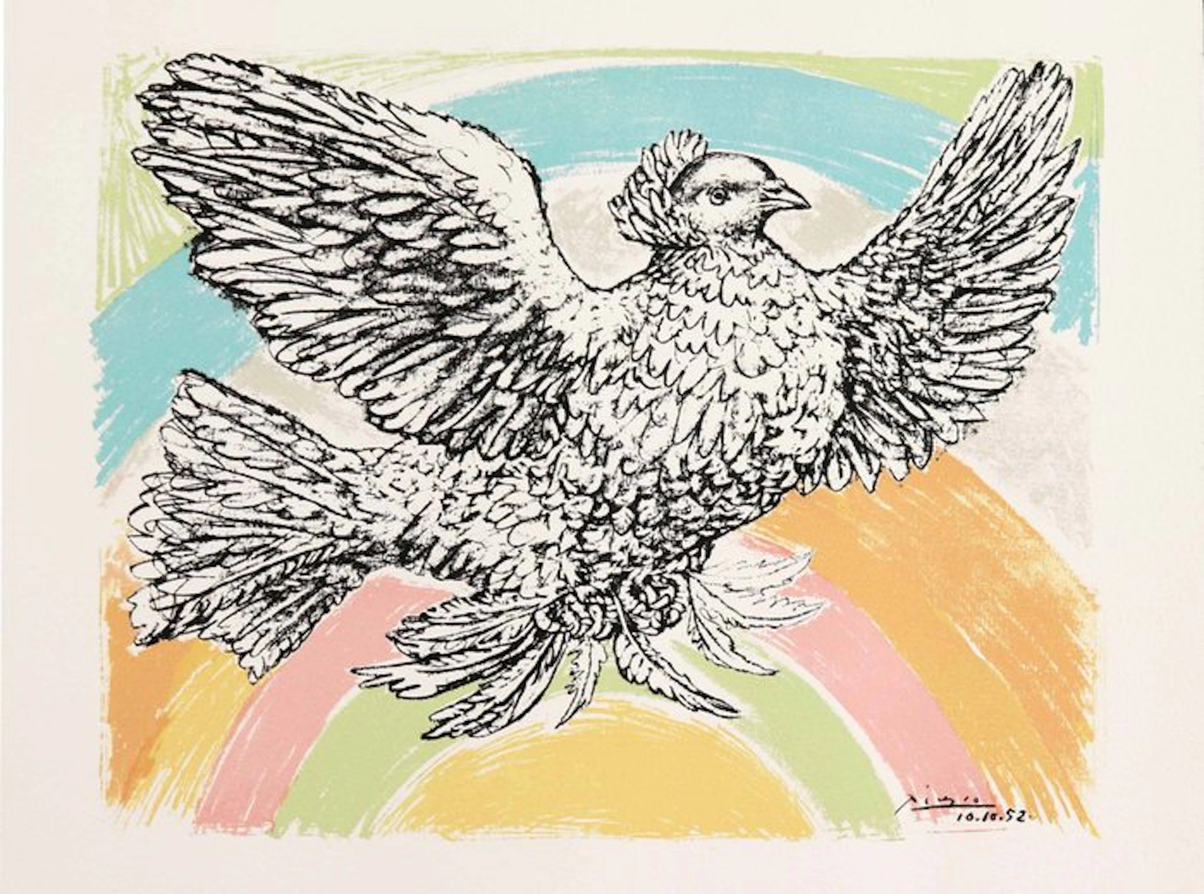 Pablo Picasso (1881-1973) - Colombe volant