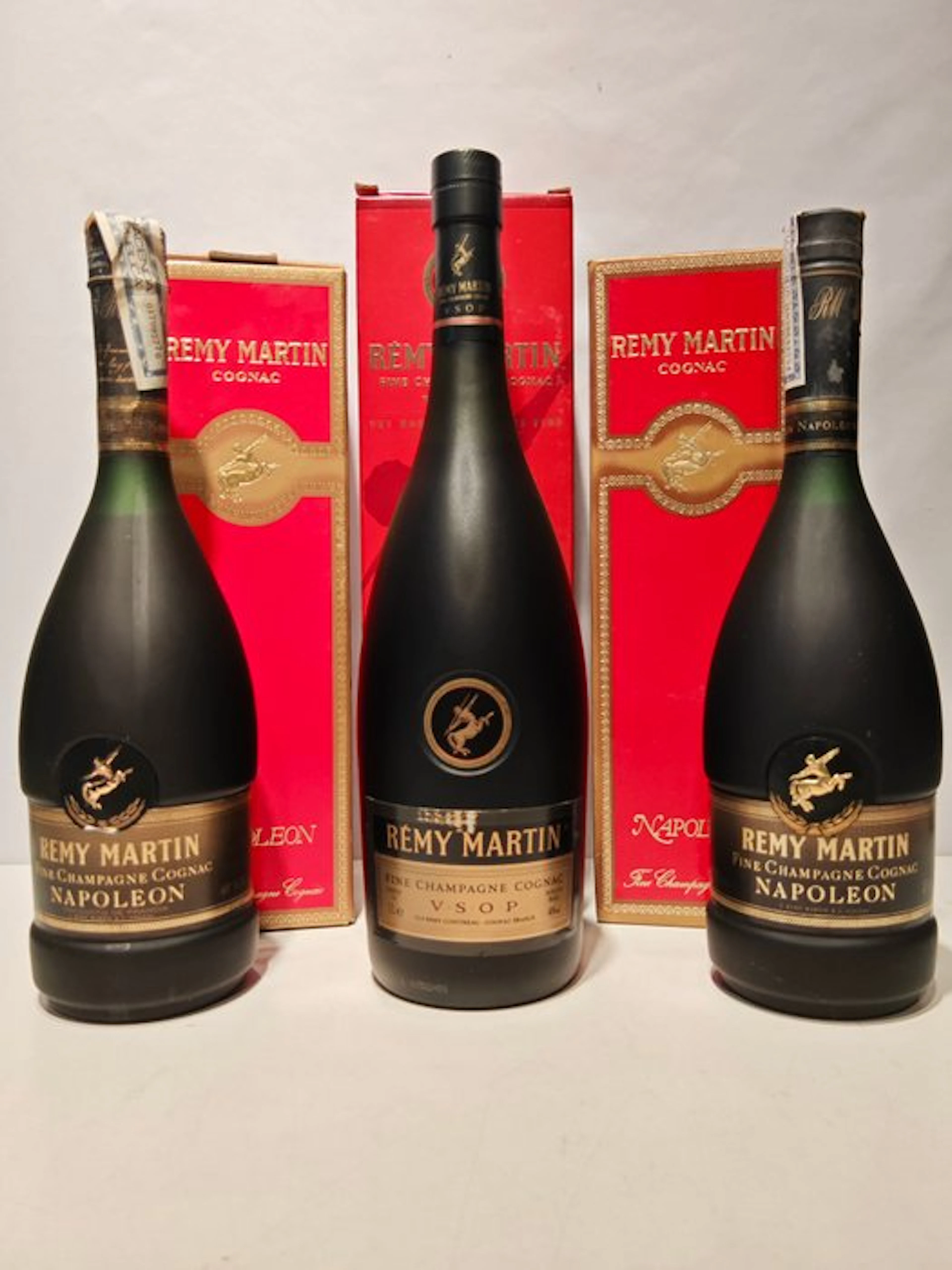 Rémy Martin - VSOP + Napoleon - b. 1980s, 1990s, 2000s - 70cl - 3 bottles