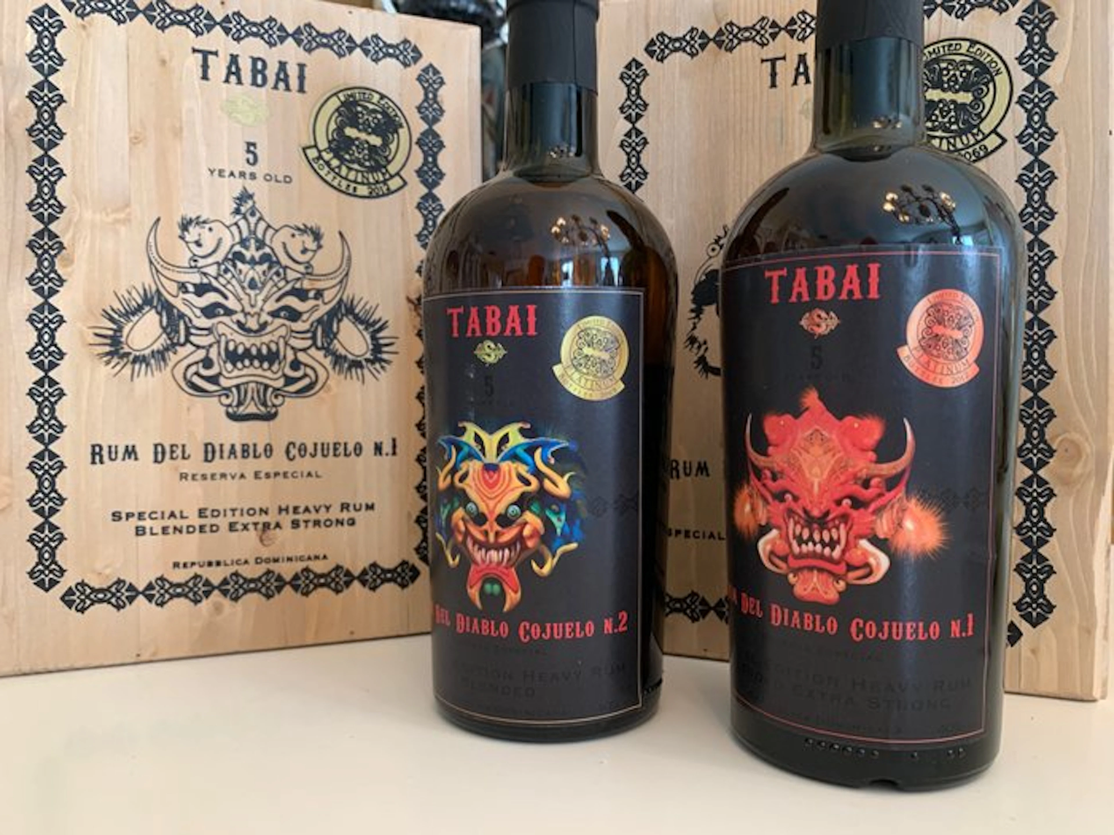Tabai 5 years old - Rum del Diablo Cojuelo N. 2 - b. 2021 - 70cl - 2 bottles