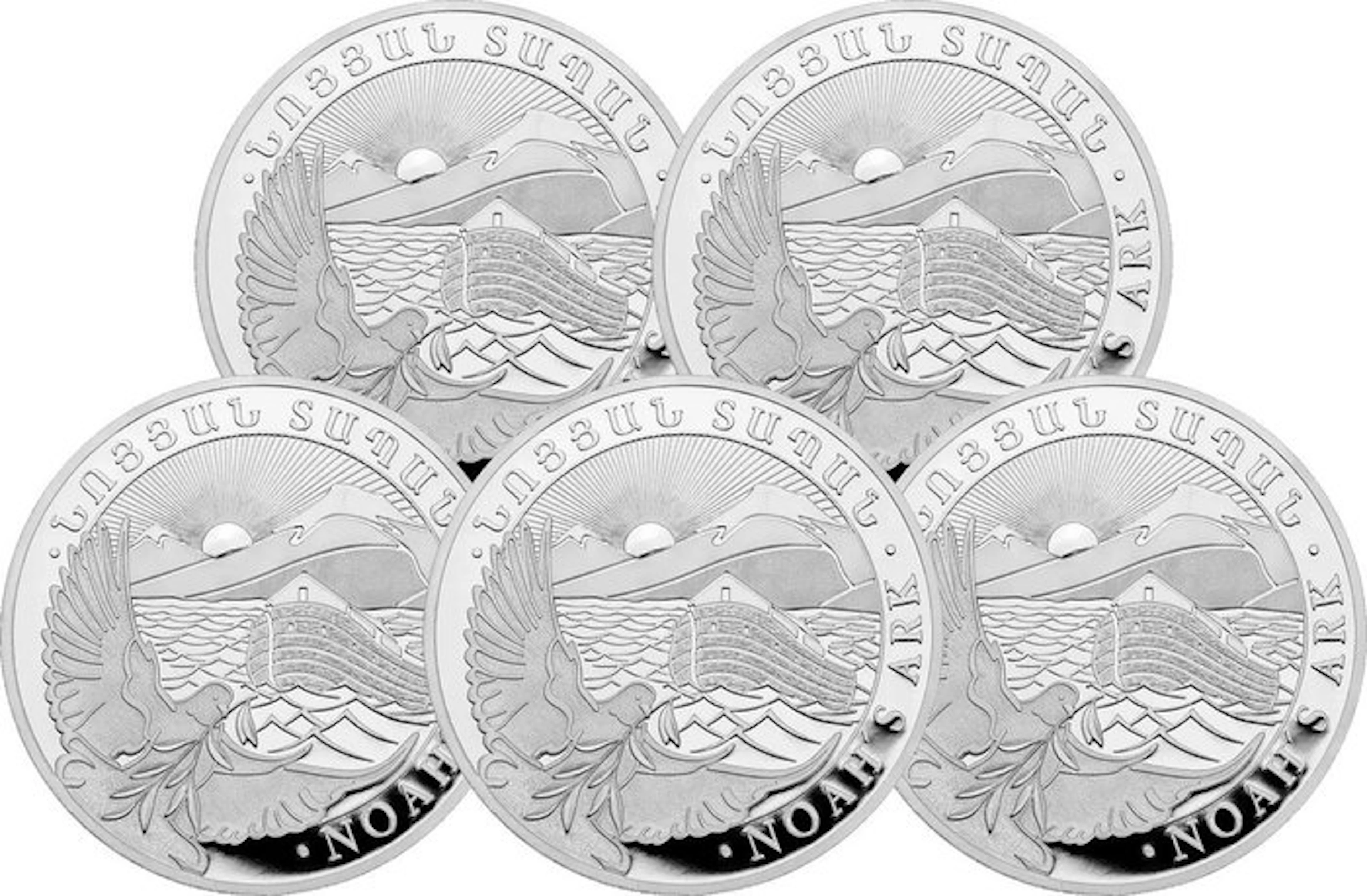 5 x 1/2 Ounce - Silver .999 - Noah's Arch 2026 - 77,75 gram - fine silver