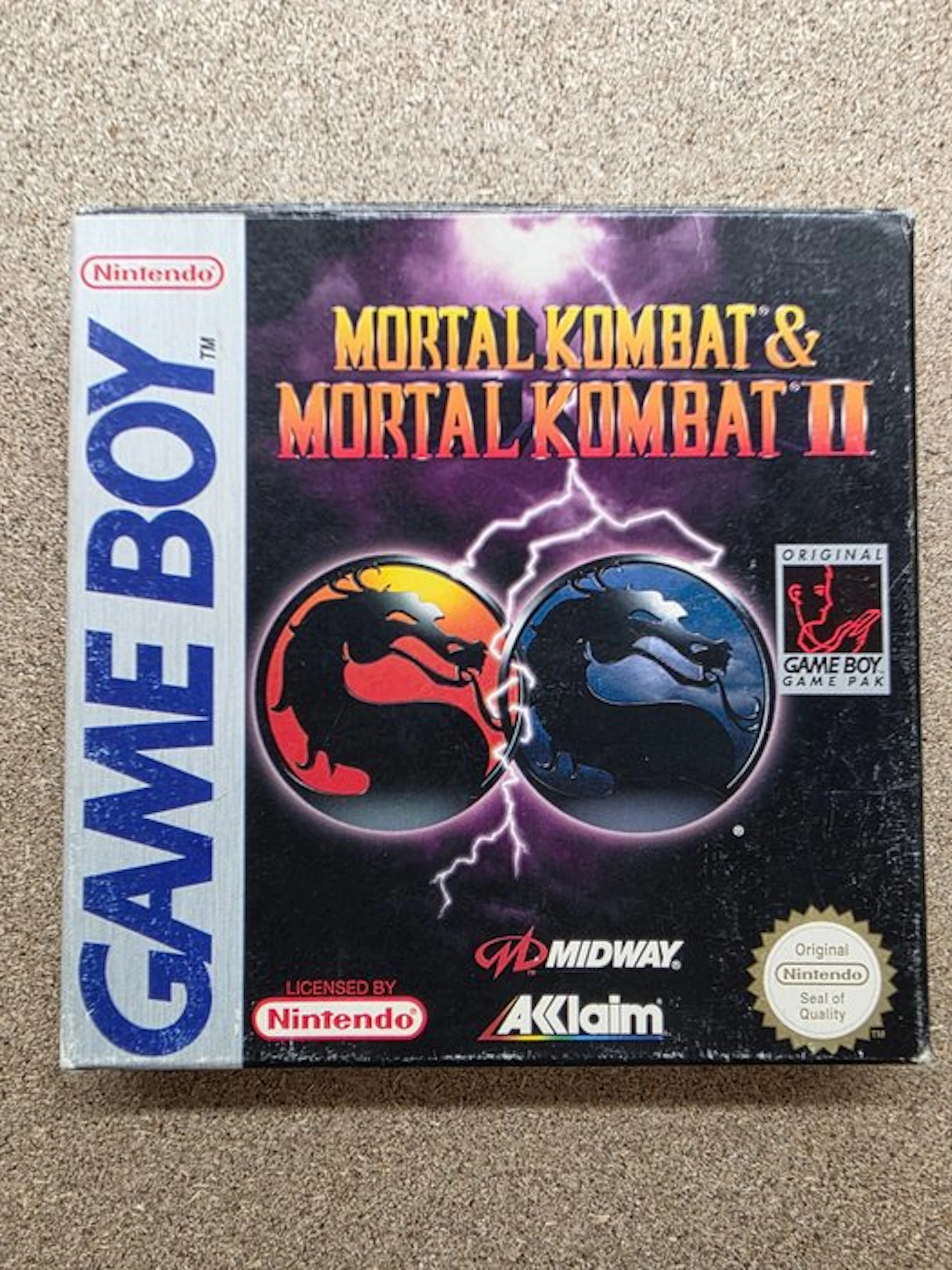 Nintendo - Gameboy Classic - MORTAL KOMBAT 1&2 -First...