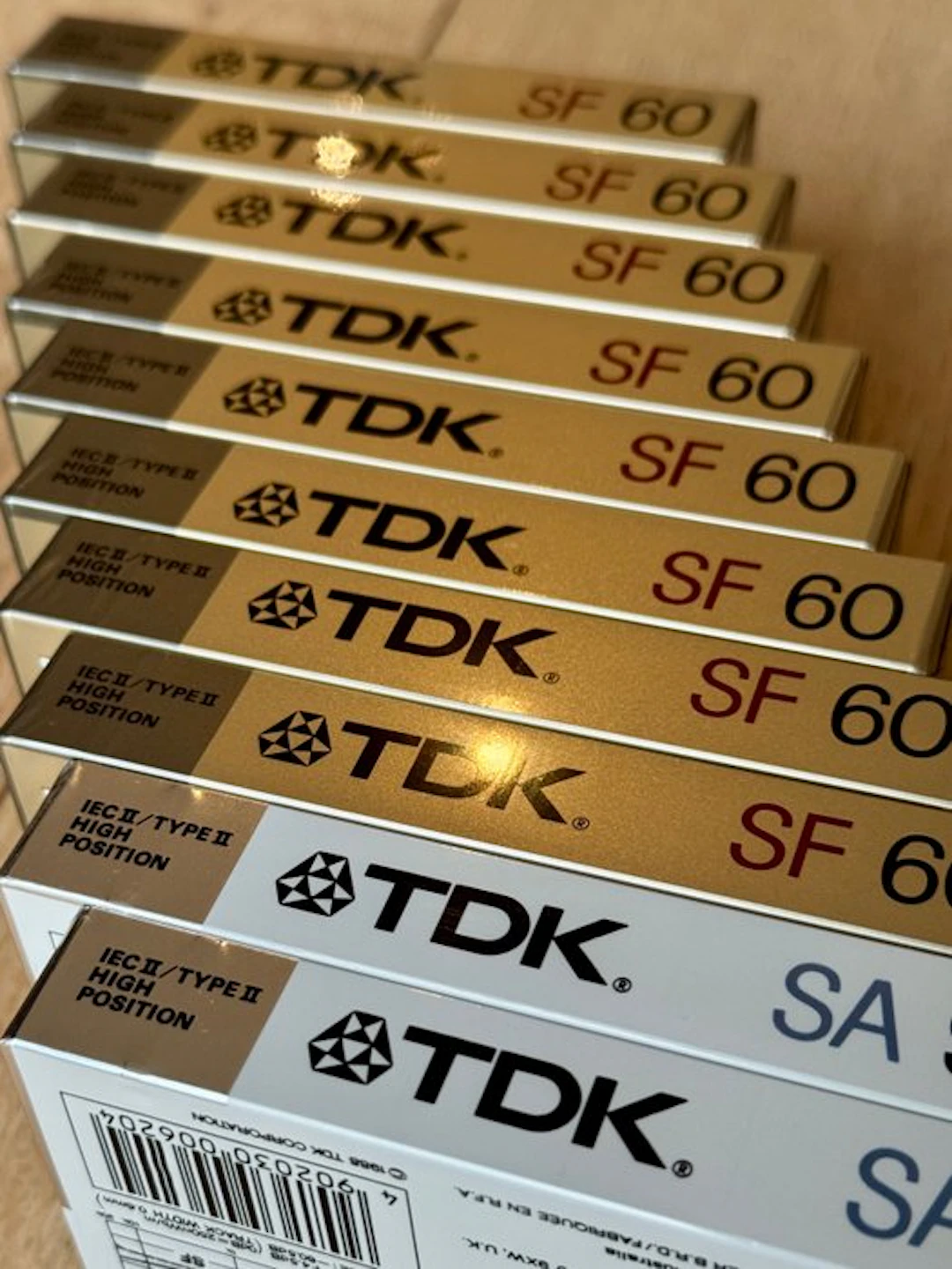 TDK - SF 60 - SA 90 / IEC II / Type II Blank audio cassette