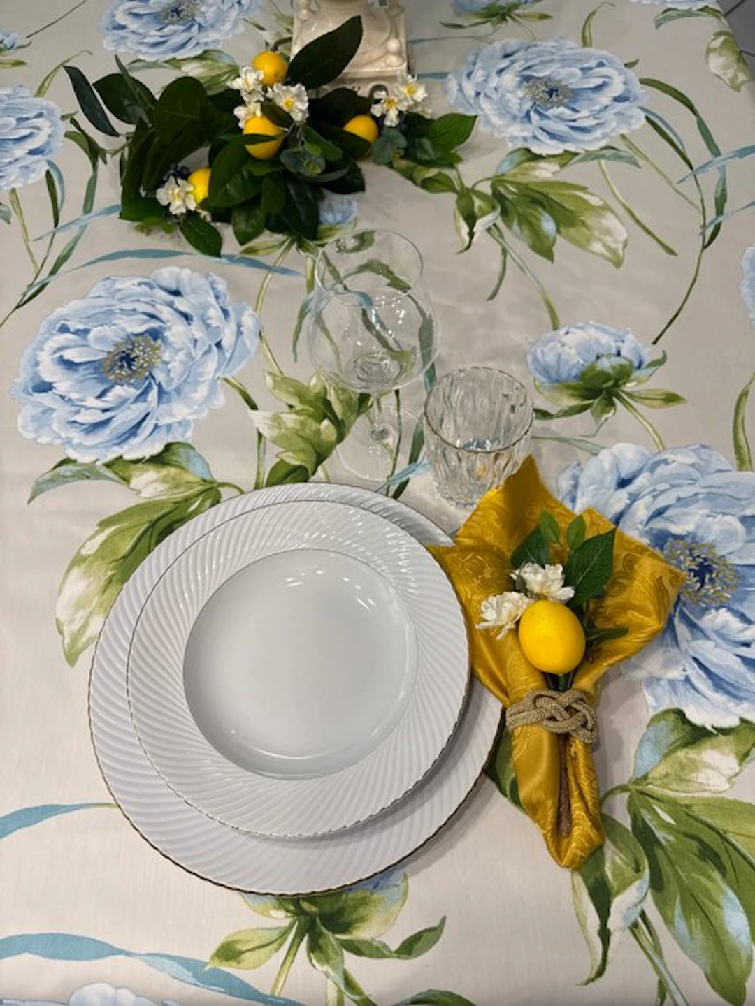 san leucio top quality - exclusive turquoise watercolor...