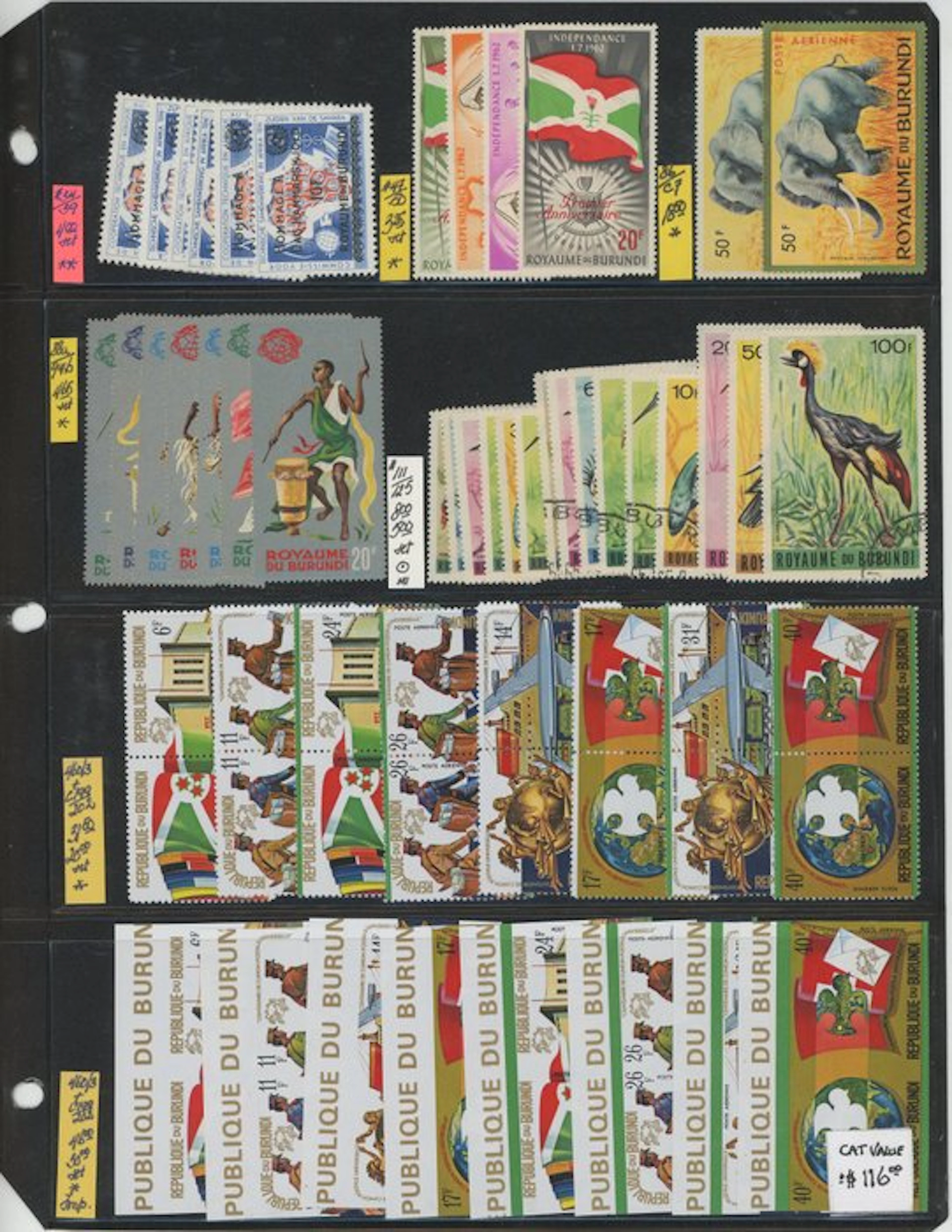 Burundi - Burundi / Central African Republic - From merchant stock