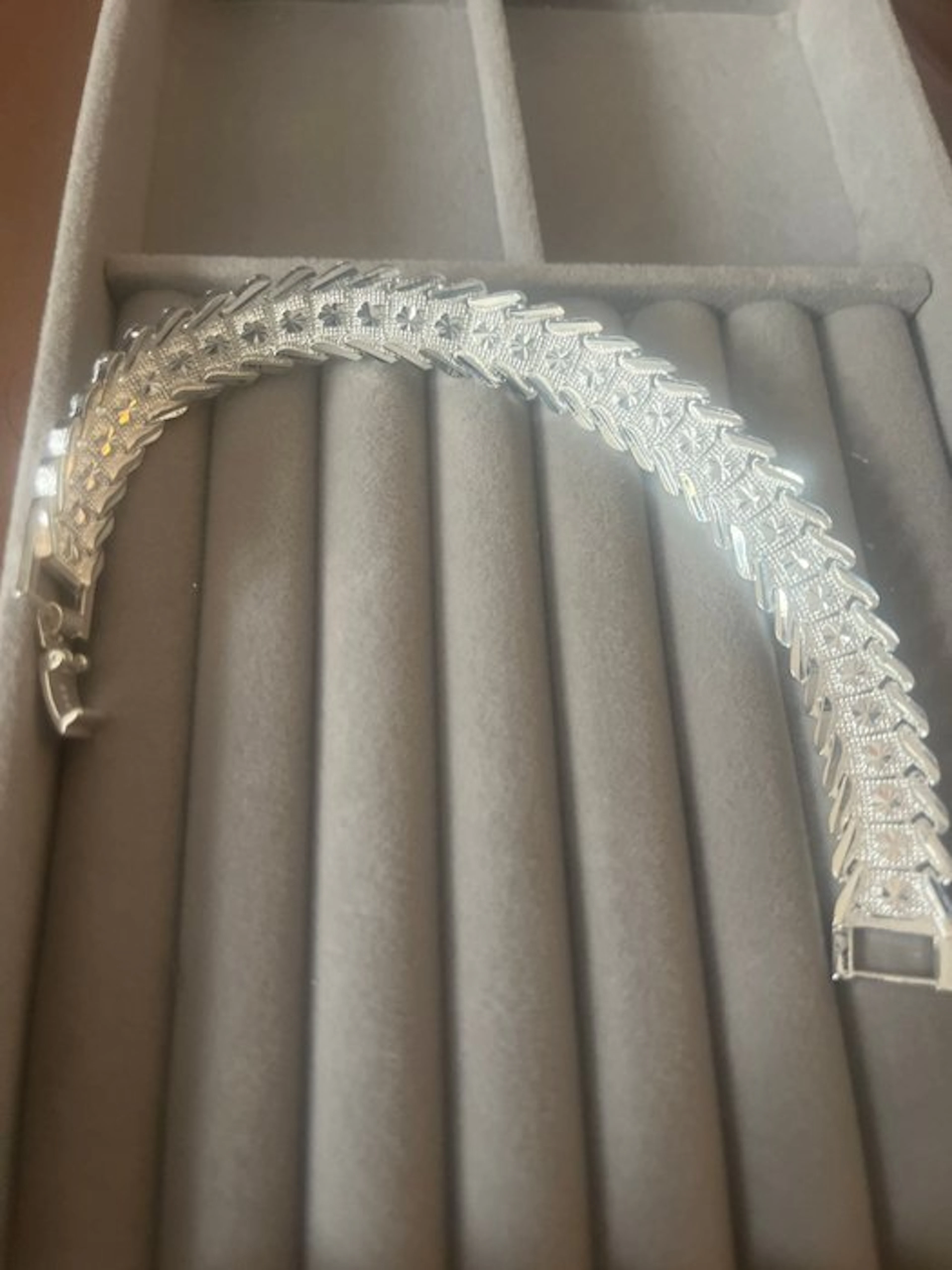 No reserve price - Bracelet Silver - Retro silver bracelet