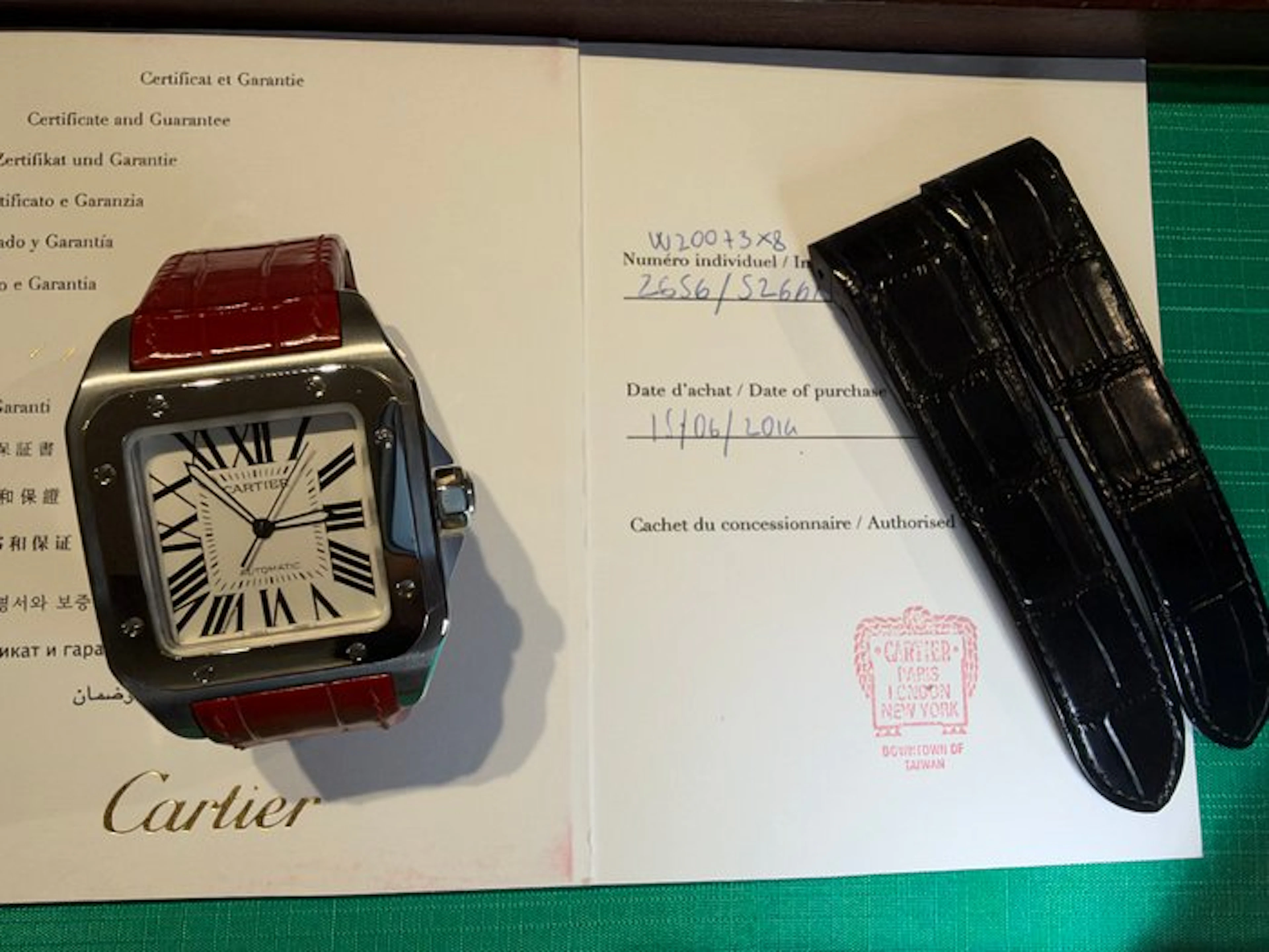 Cartier - Santos 100 - 2656/W20073X8 - Unisex - 2014