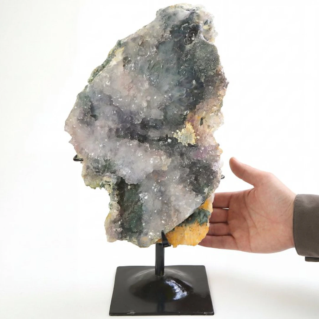 Rose Flower Amethyst - Interior Piece - 31x17x14 cm- 1.55 kg