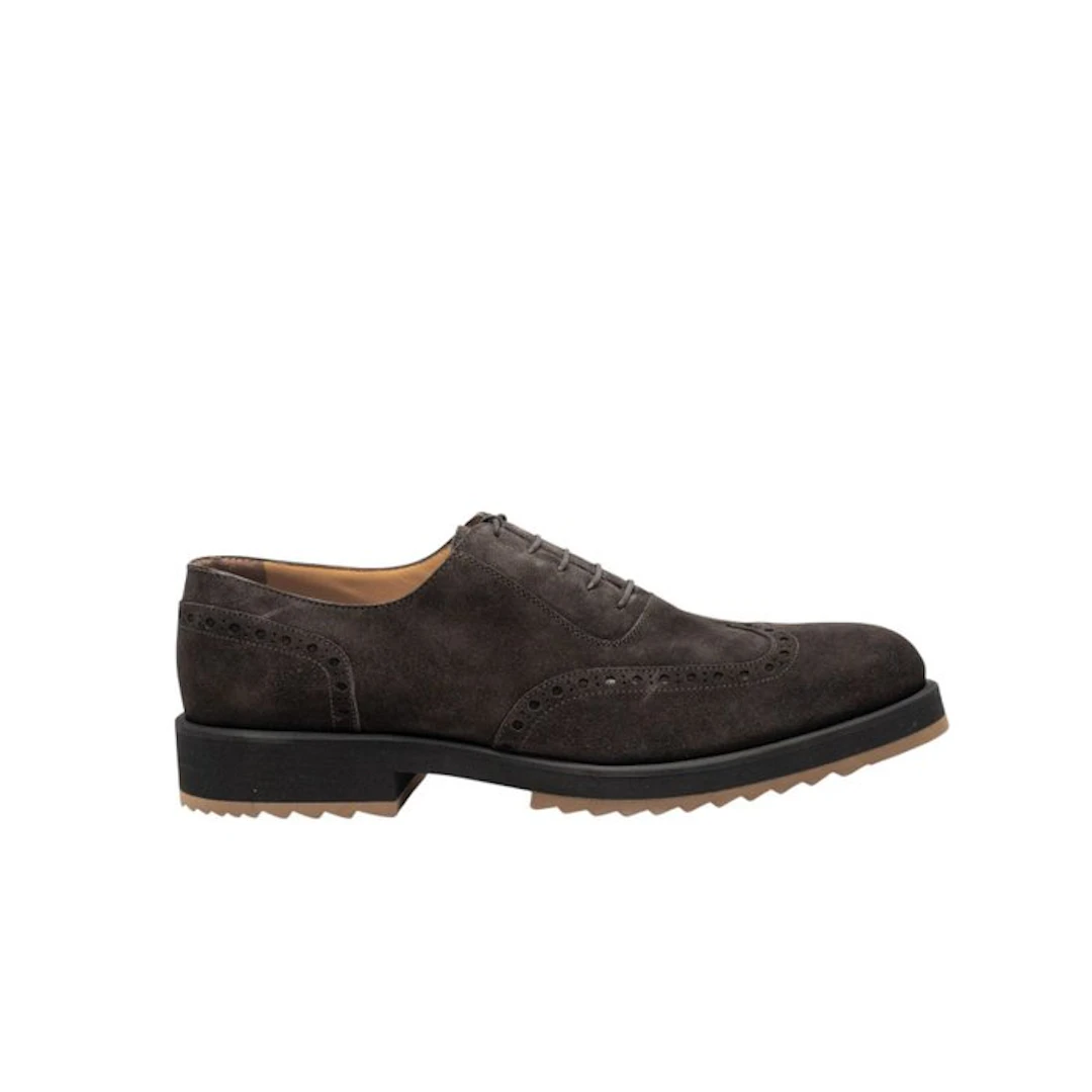 TESTONI - 8 UK - 42 IT - "Pisa" Oxford Eco - Suede Brown...