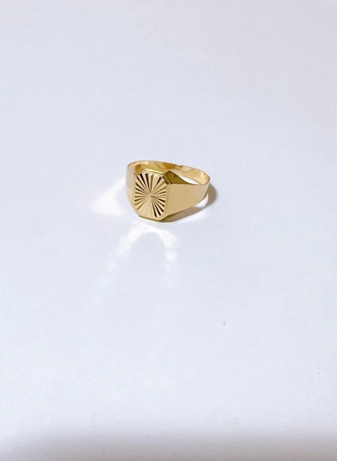 No reserve price - Ring - 18 kt. Yellow gold - Ring size 22, 1.6/1.7 g