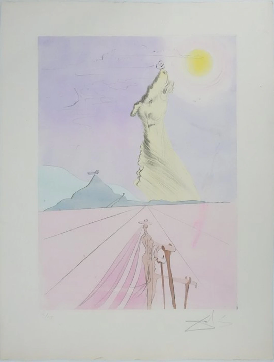 Salvador Dali (1904-1989) - Les douze tribus d'Israël : Benjamin