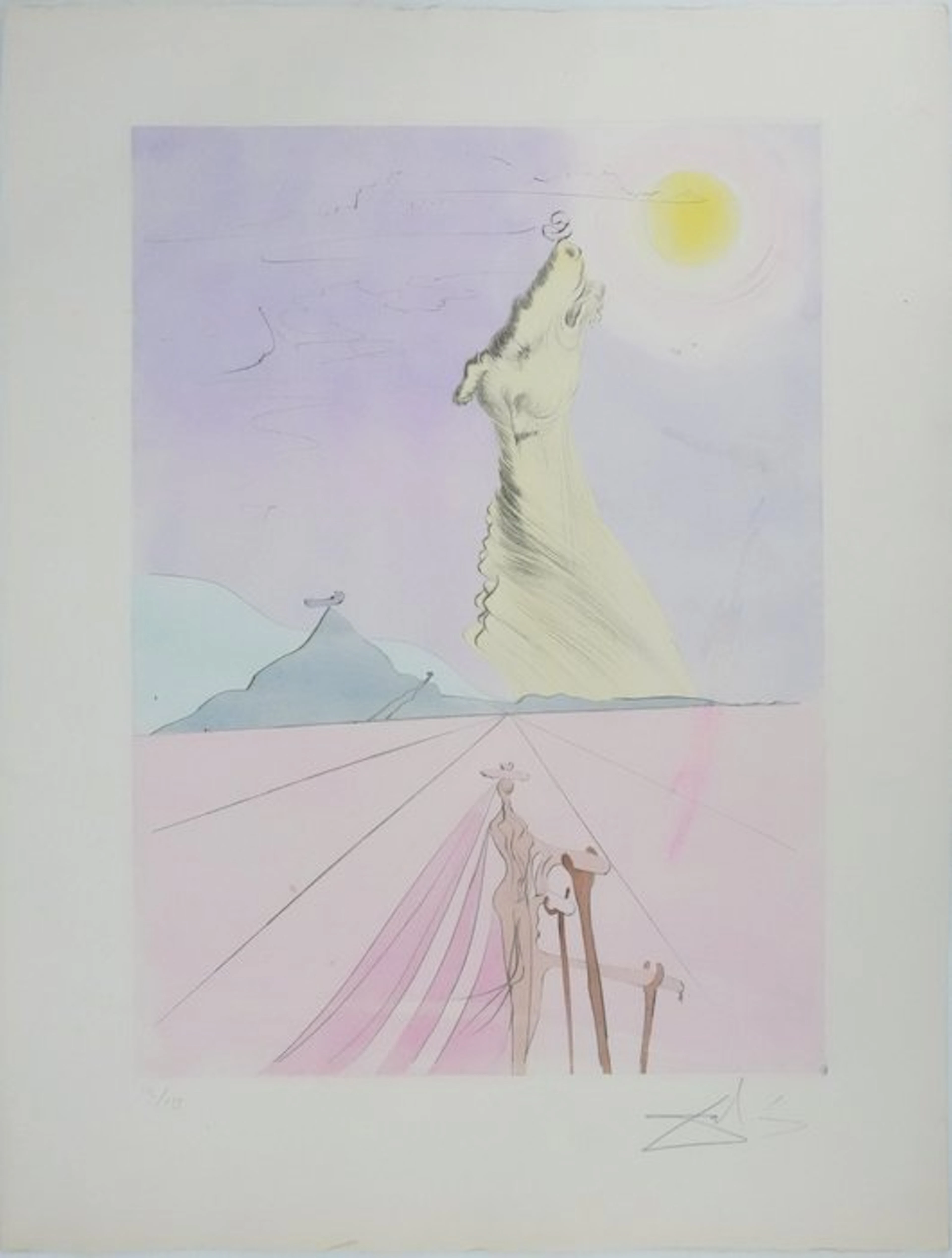 Salvador Dali (1904-1989) - Les douze tribus d'Israël : Benjamin