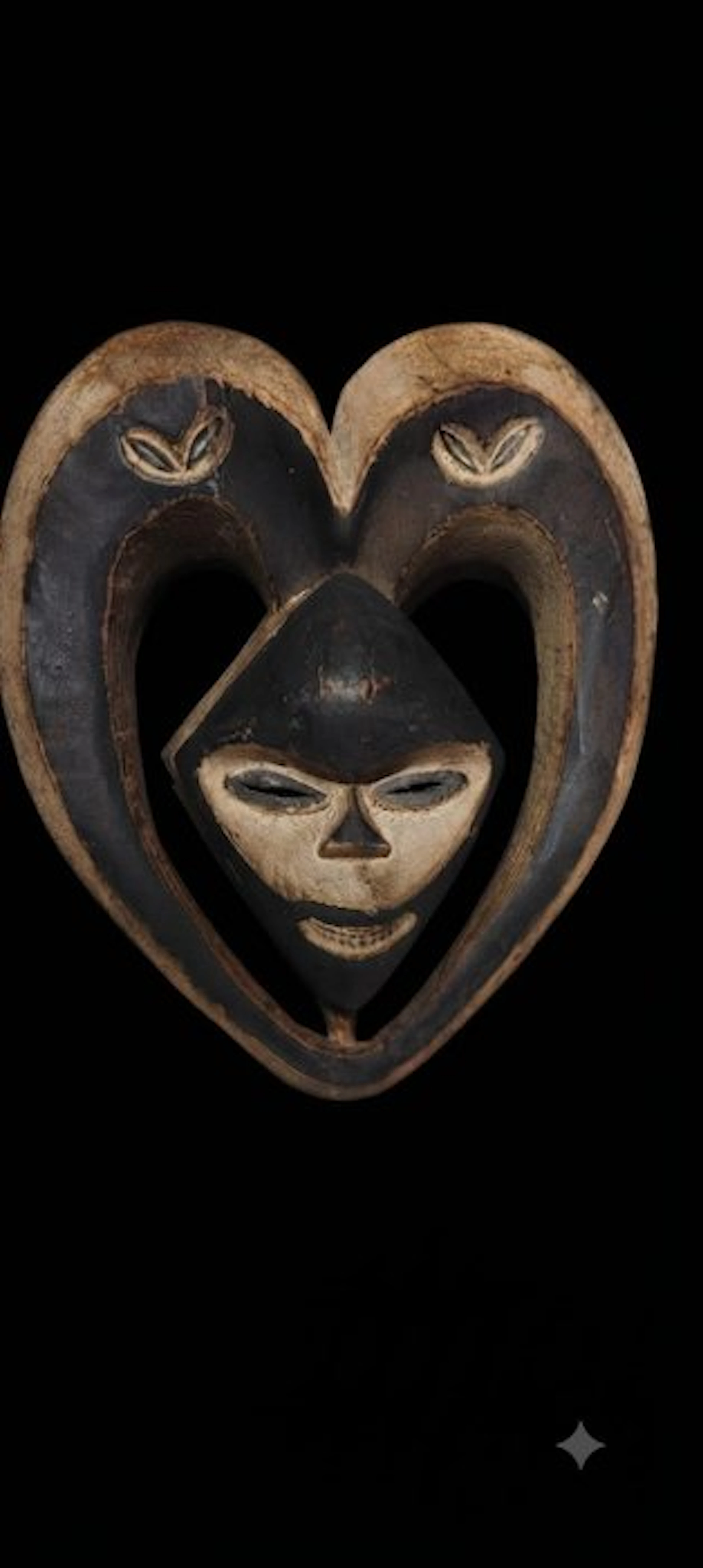 Gorgeous mask kwele - true - Bakwélé - Gabon (No reserve price)