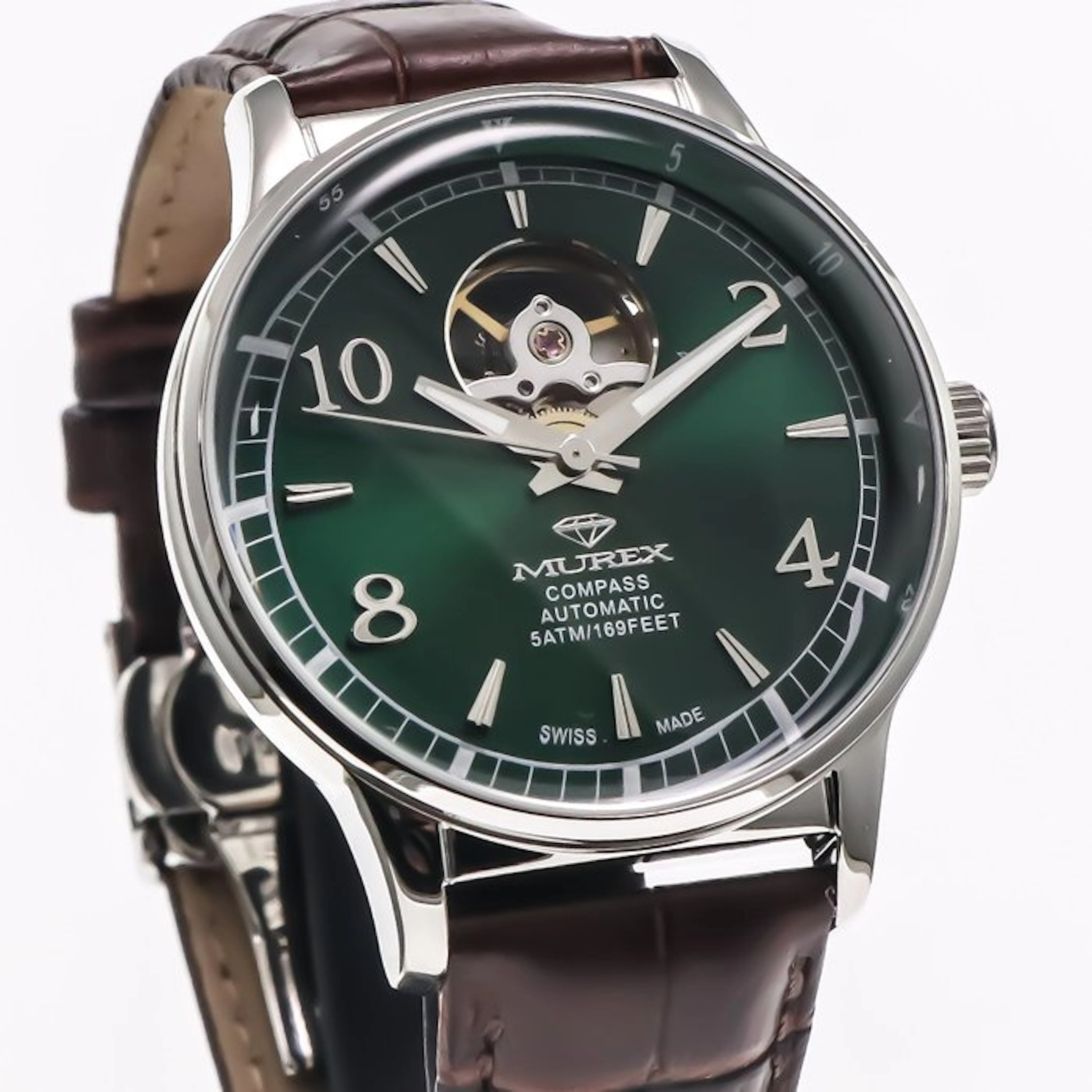 Murex - Compass Swiss Watch Open-Heart Automatic...