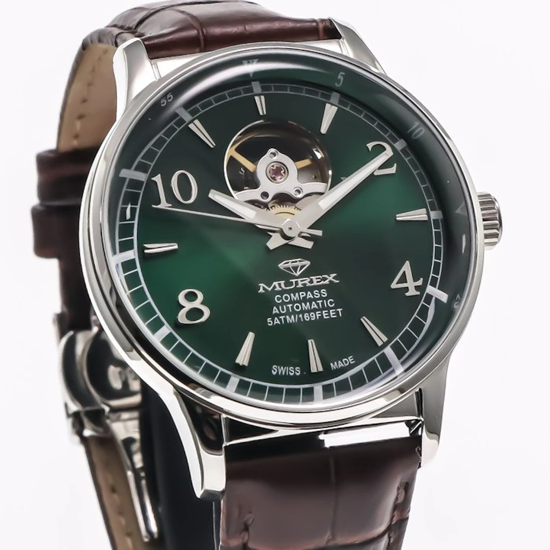 Murex - Compass Swiss Watch Open-Heart Automatic...