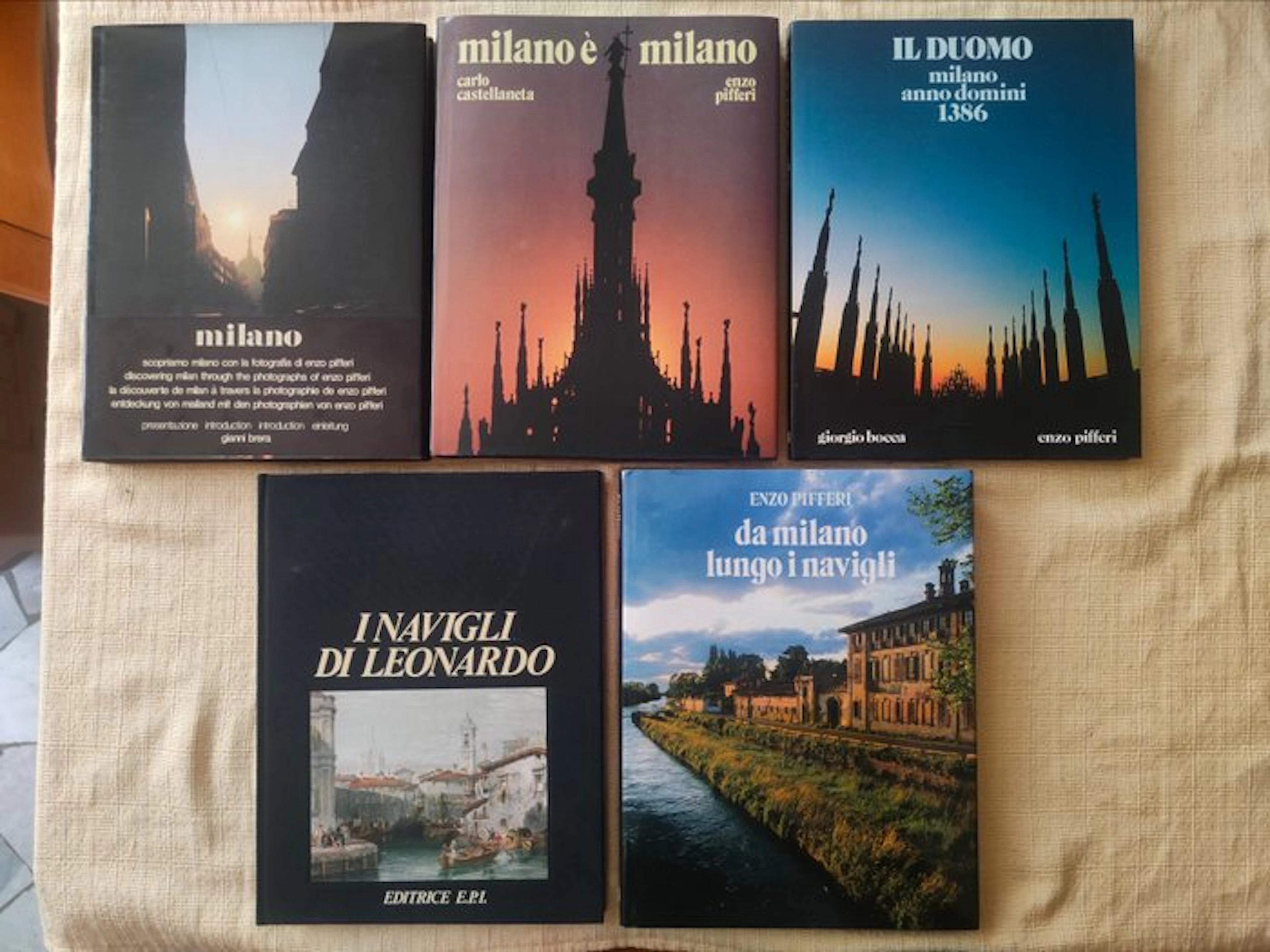 Enzo Pifferi - 5 Libri fotografici su Milano – Prime...