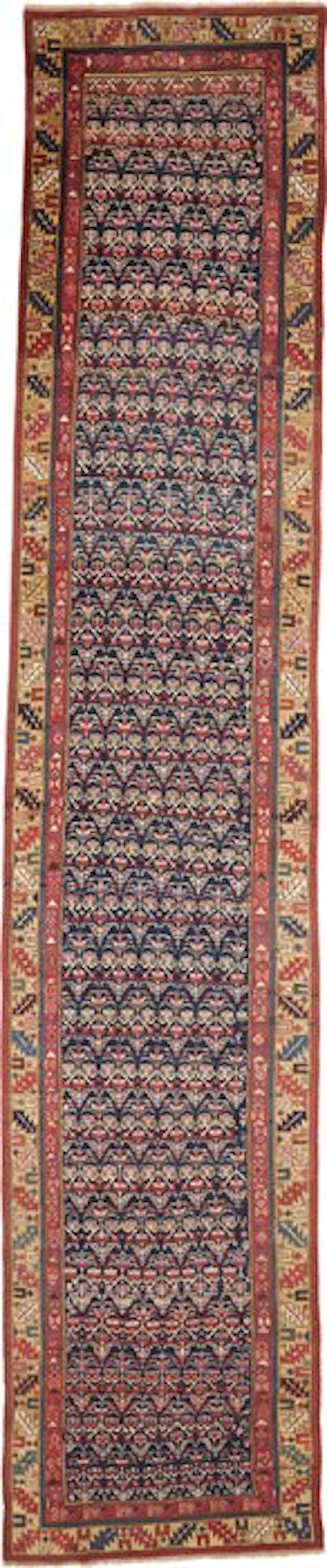 Shirwan - Kazak - Rug - 430 cm - 85 cm - Caucasus - Antique ca. 1920