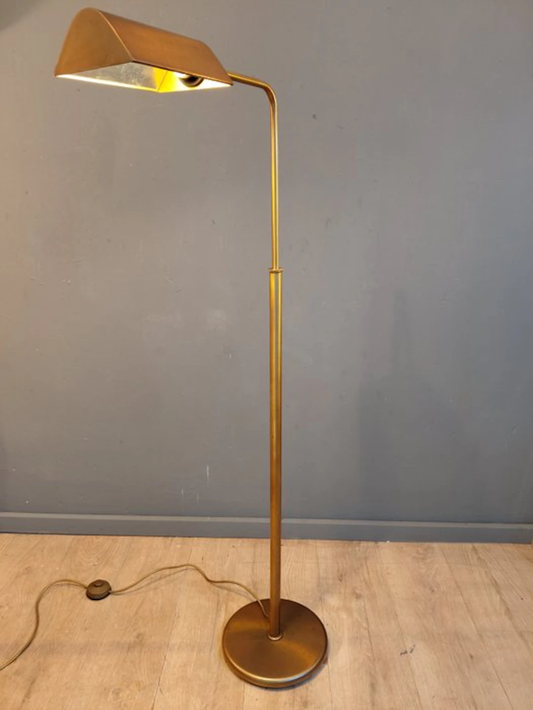 Floor lamp - Brass - Height adjustable