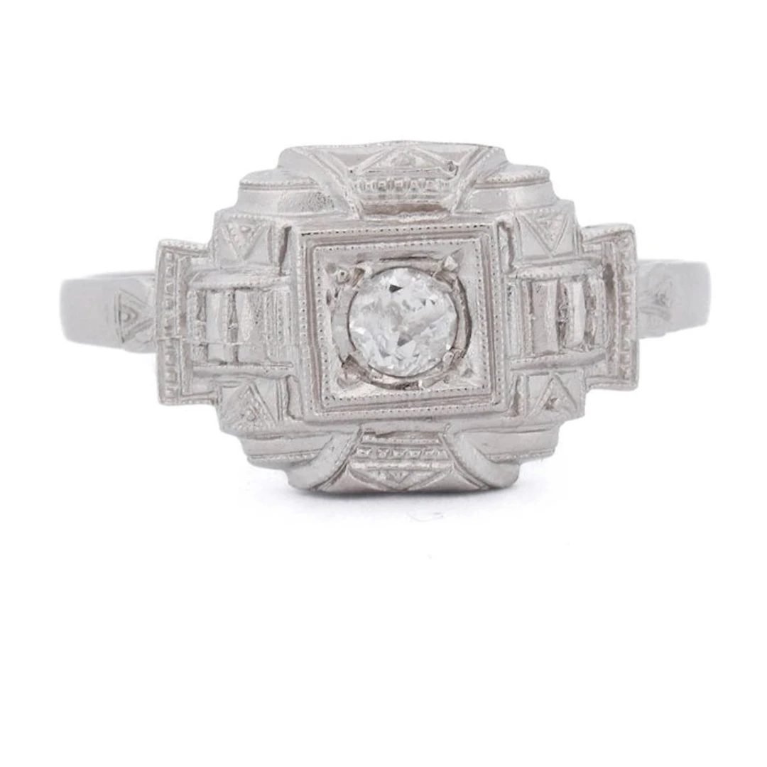 No reserve price - Cocktail ring Platinum - 0.30ct. tw. Diamond (Natural)
