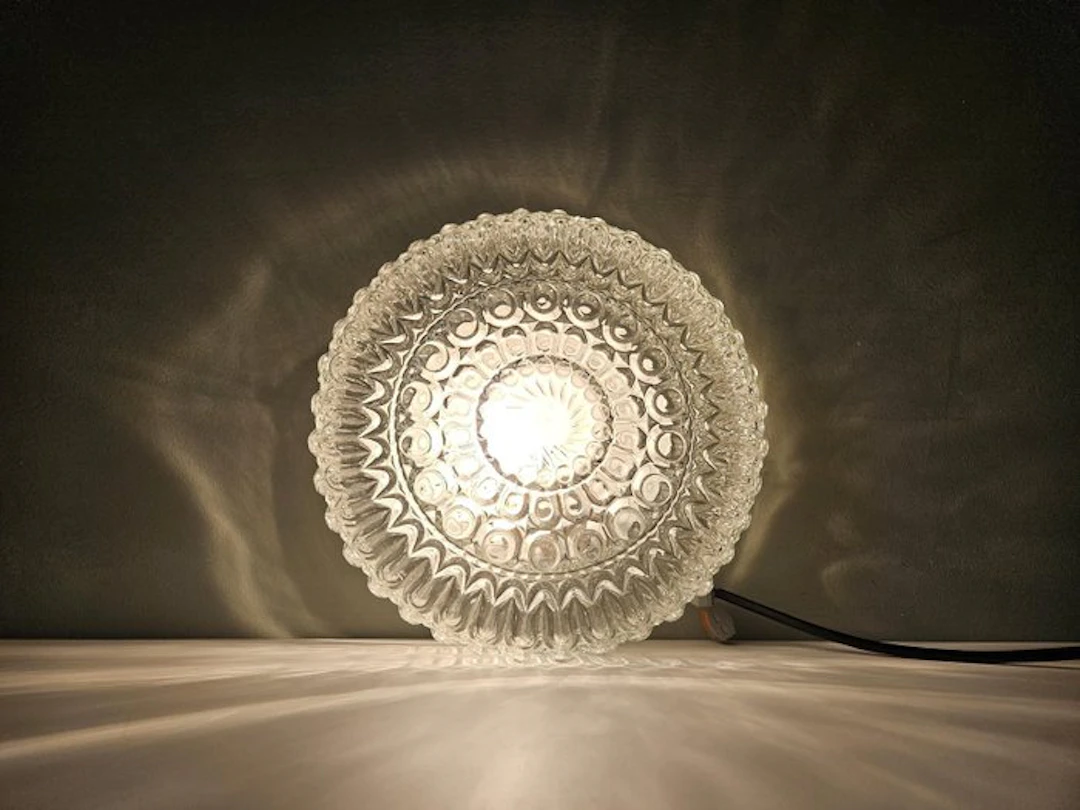 Ceiling lamp - Glass, Brass - Thick-processed glass