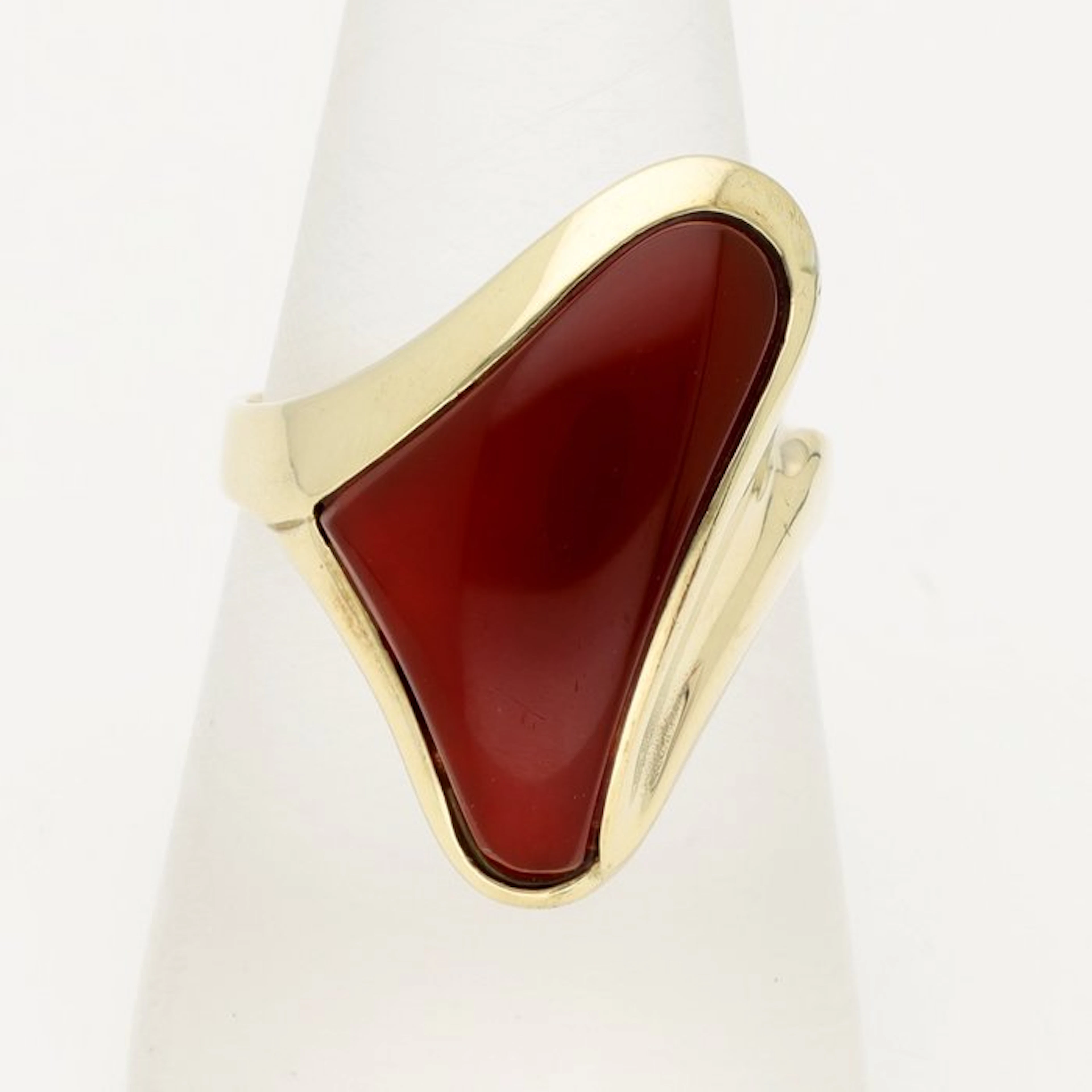 Ring - 14 kt. Yellow gold - Carnelian