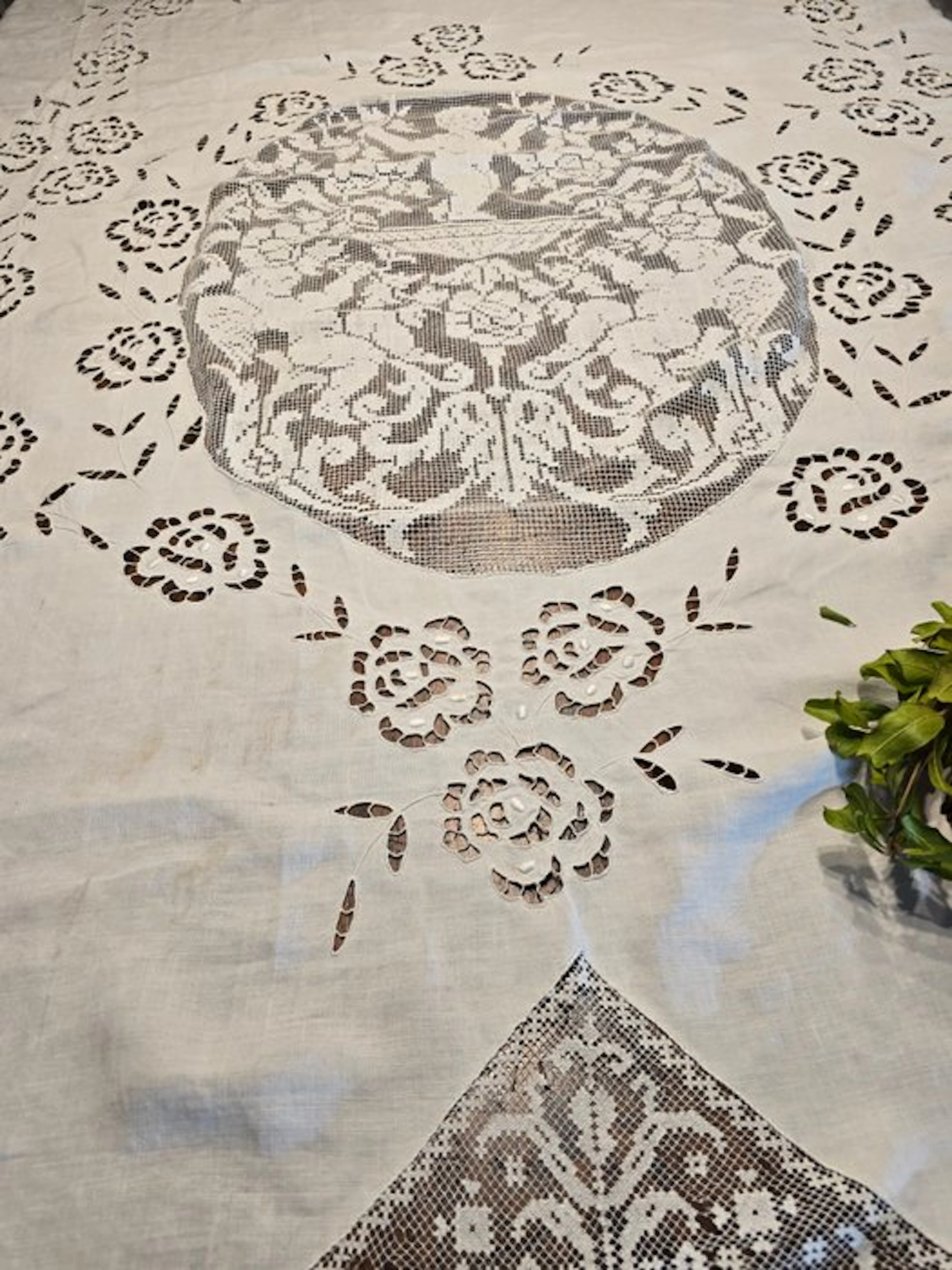 senza riserva - Embroidery - 170 cm - 120 cm - Ancient Embroideries