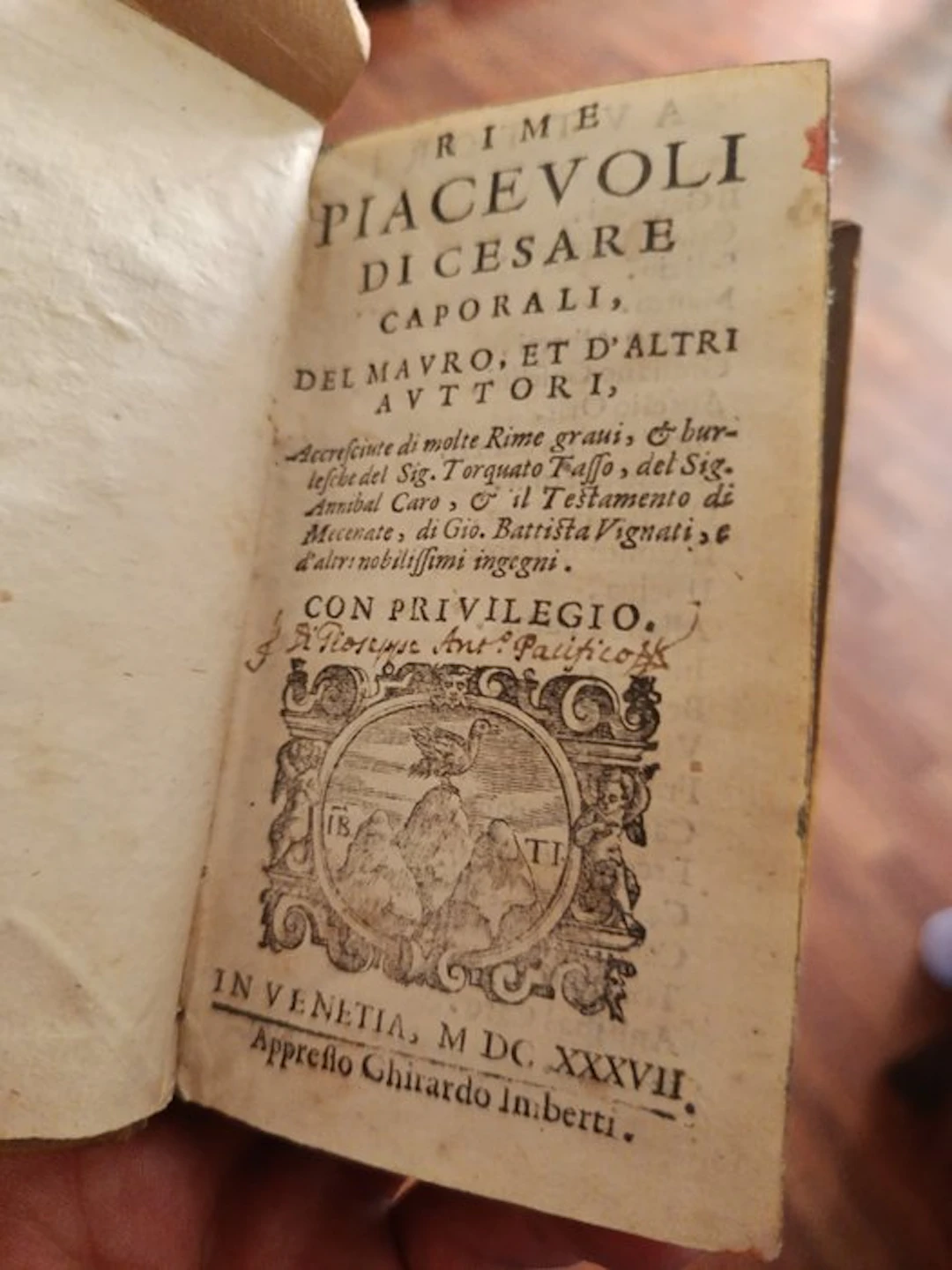 Cesare Caporali; vari autori - Rime piacevoli di Cesare Caporali