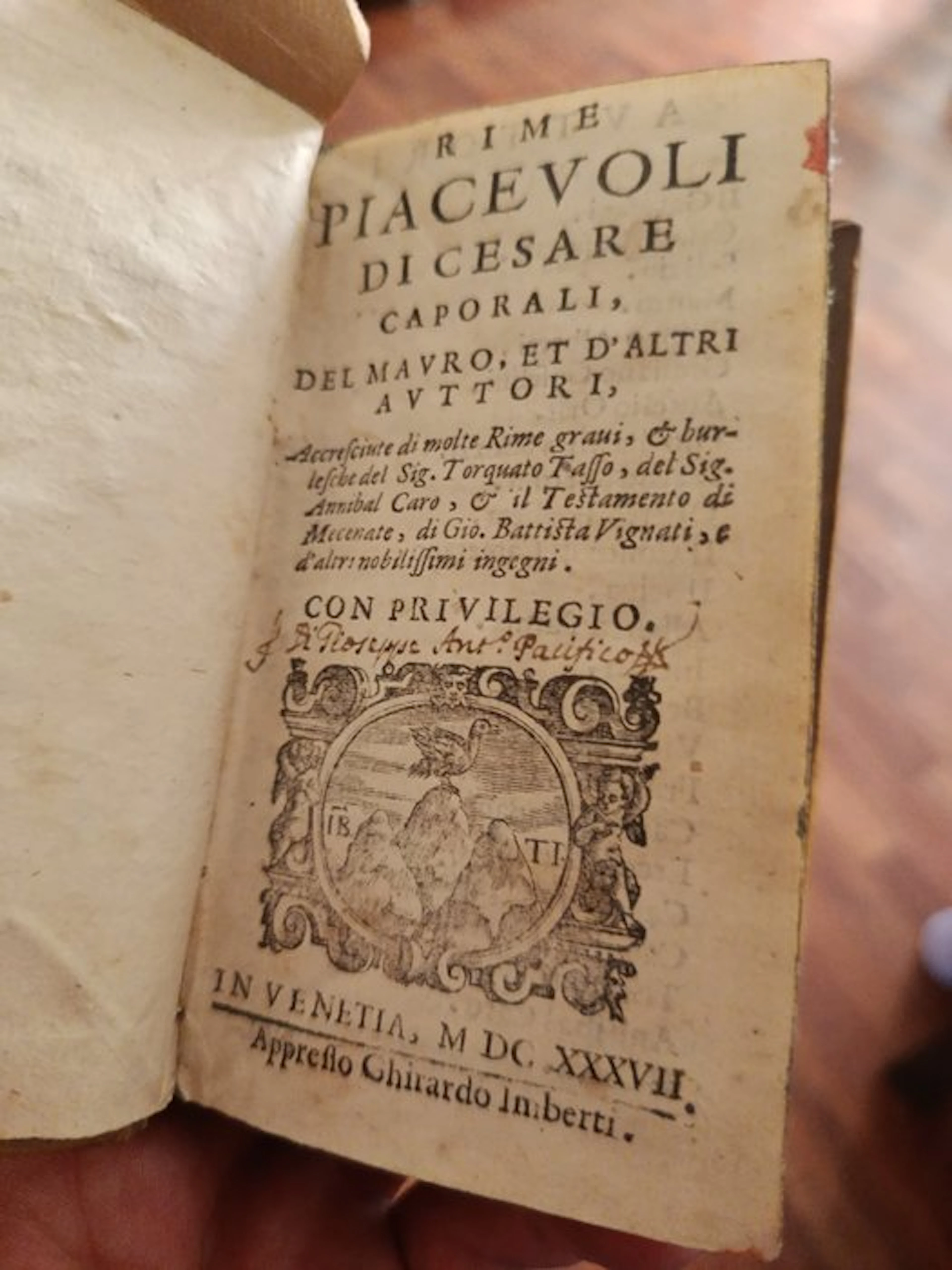 Cesare Caporali; vari autori - Rime piacevoli di Cesare Caporali