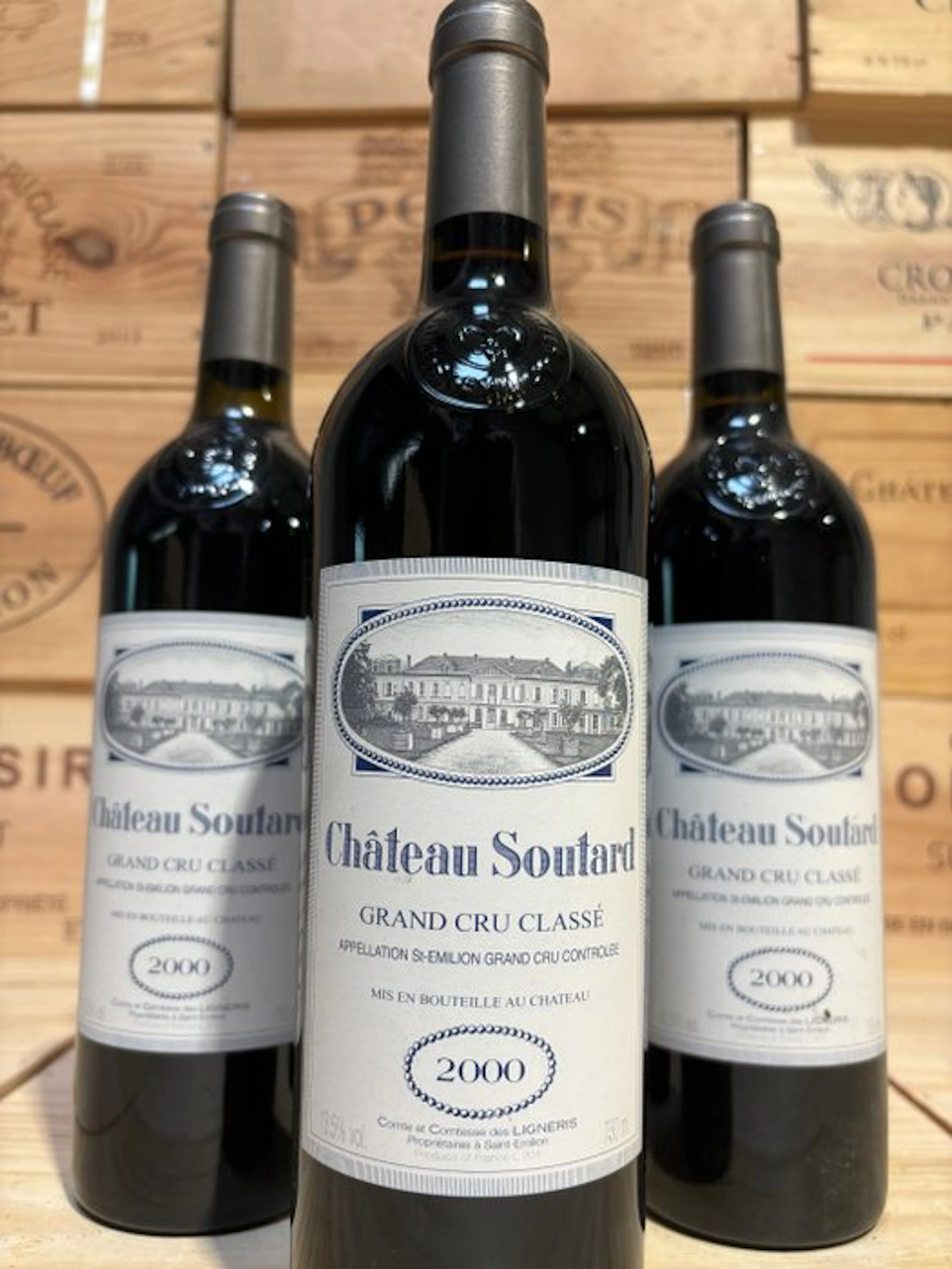 2000 Château Soutard - Saint-Émilion Grand Cru Classé - 3 Bottles (0.75L)
