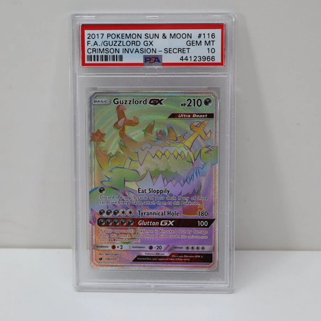 Pokémon - 1 Graded card - Guzzlord GX - Secret Rainbow...