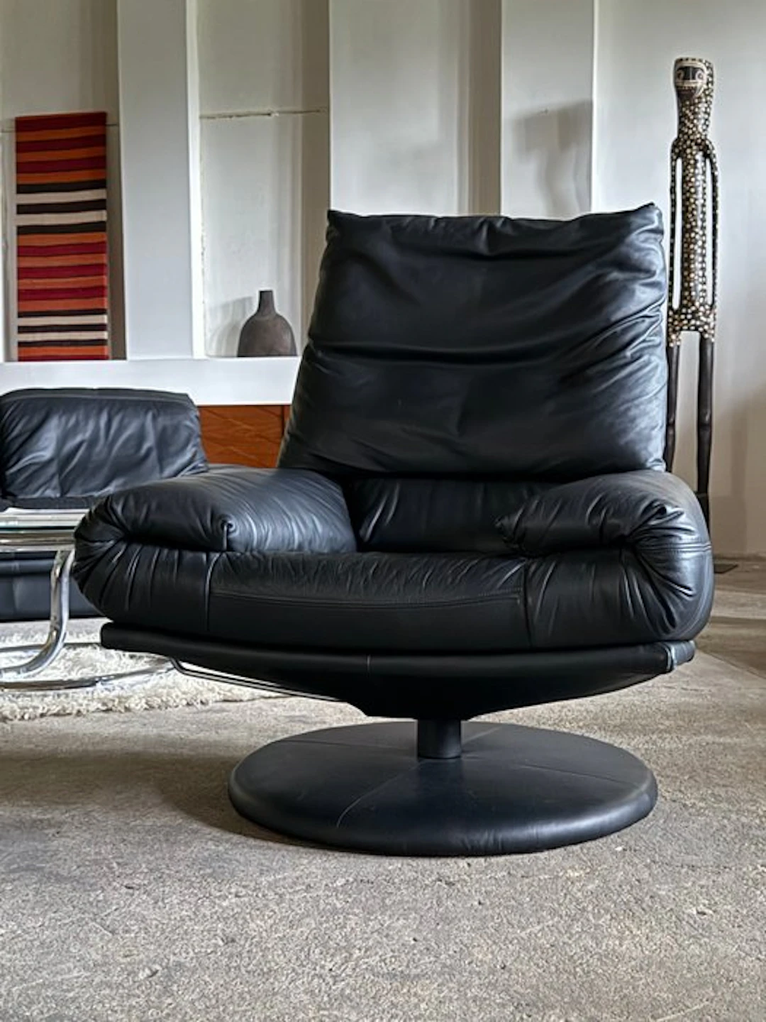 Rolf Benz - Armchair - Leather - swivel chair